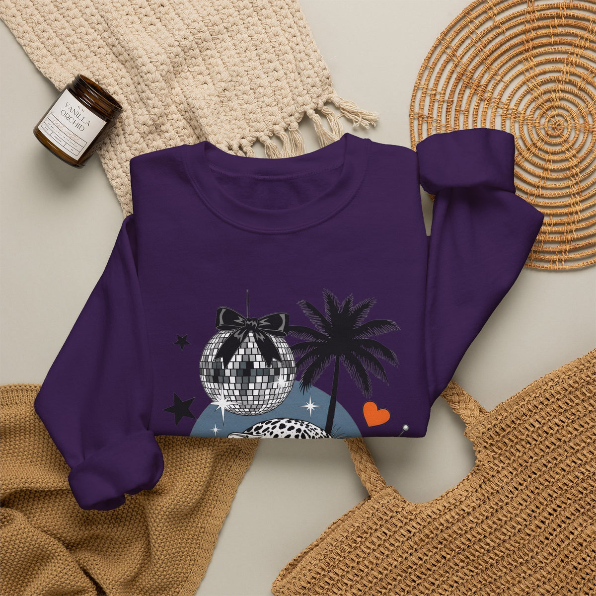 Disco Cheetah Sweatshirt - Gildan