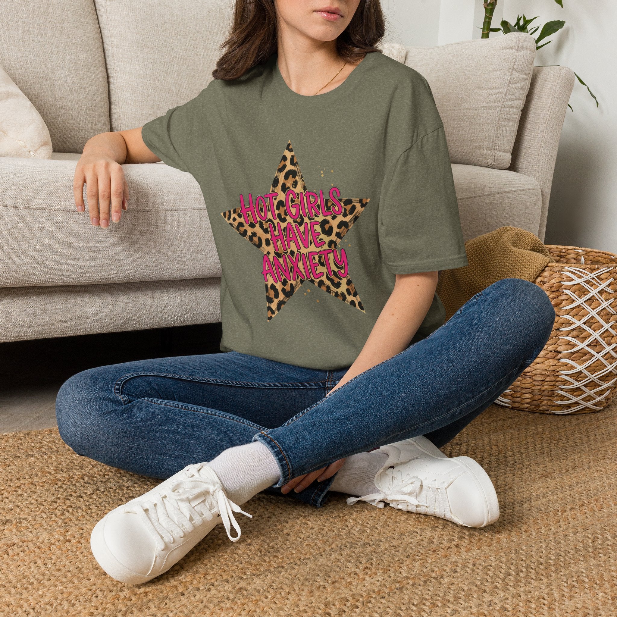 Hot Girls Have Anxiety Tee- Gildan