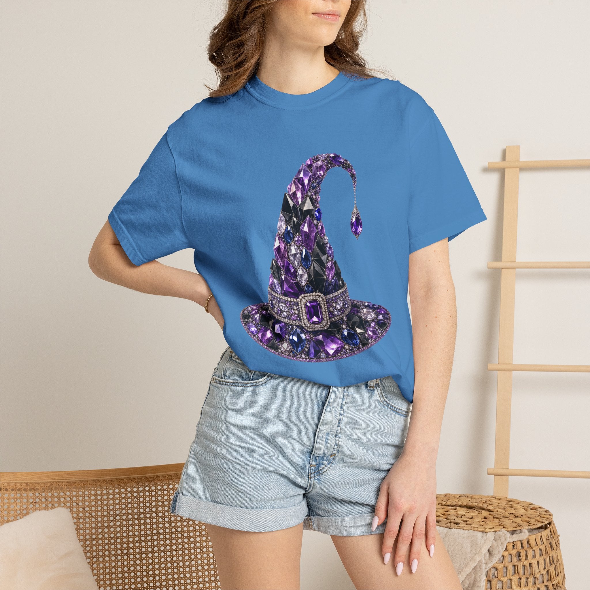 Jeweled Witches Hat Tee - Comfort Colors