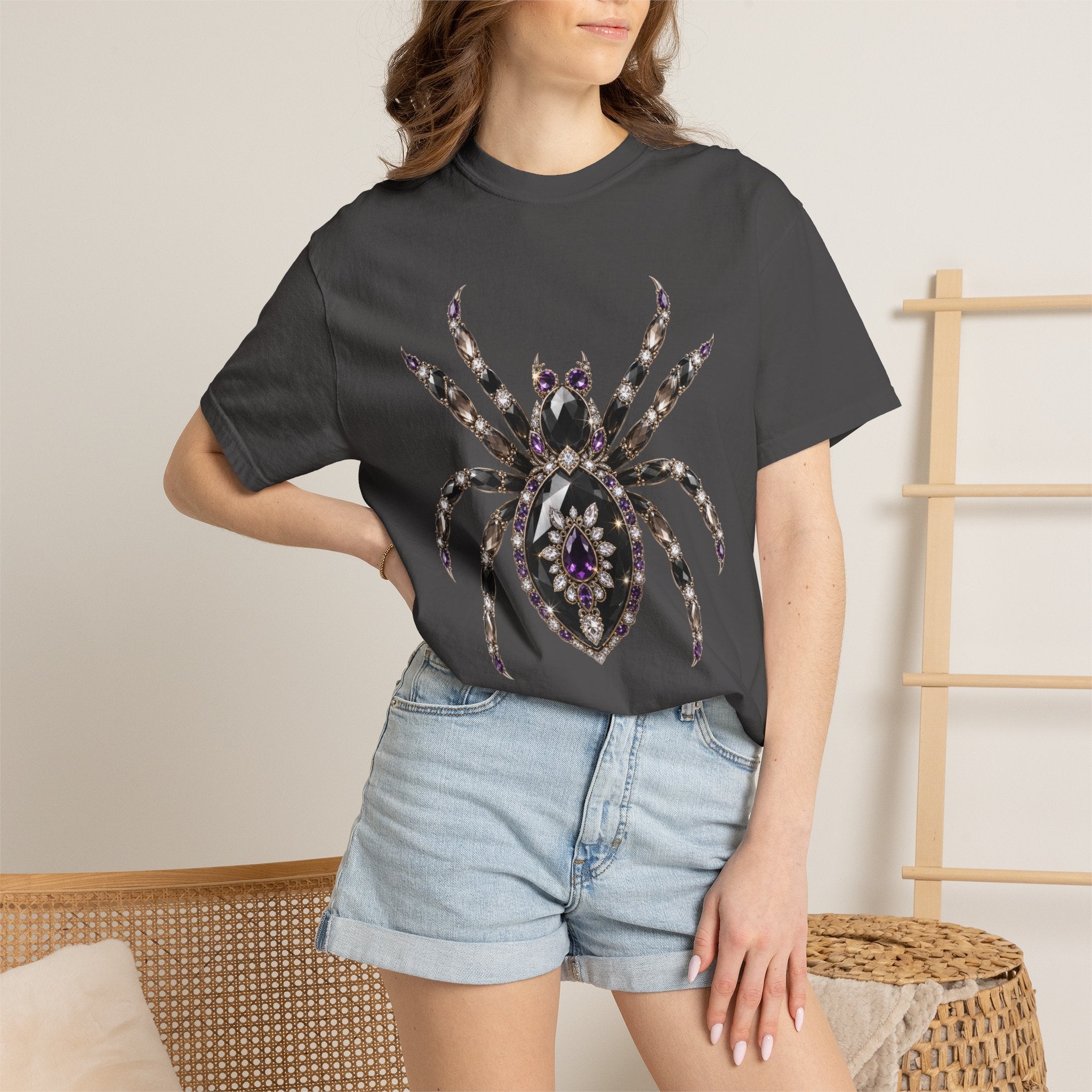 Jeweled Spider Tee - Comfort Colors