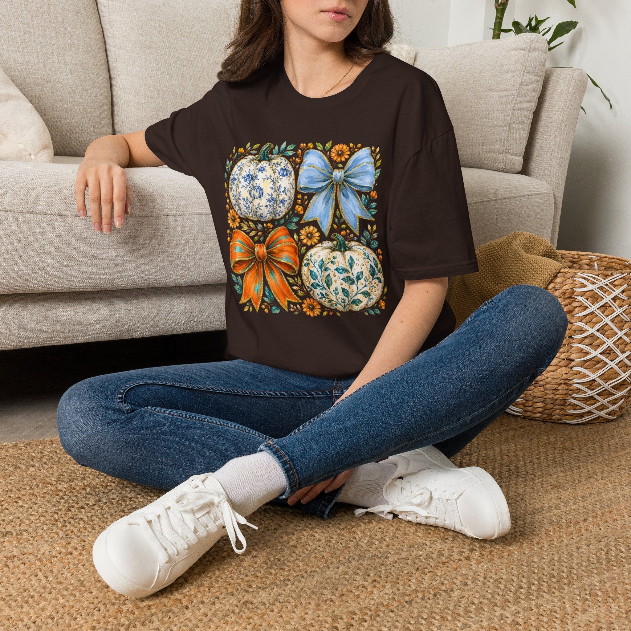 Pumpkin Bows Tee - Gildan