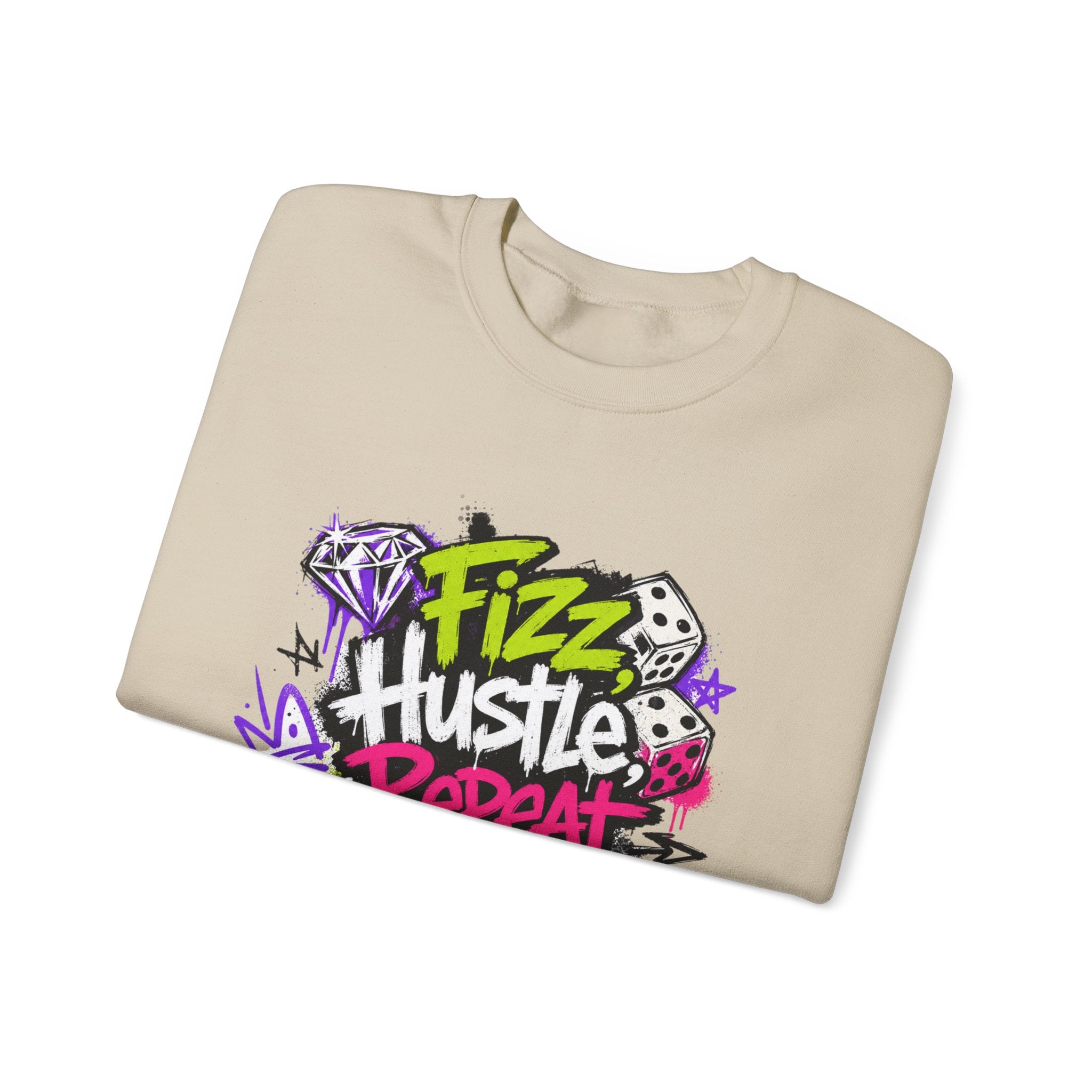 Fizz Hustle Repeat Sweatshirt - Gildan