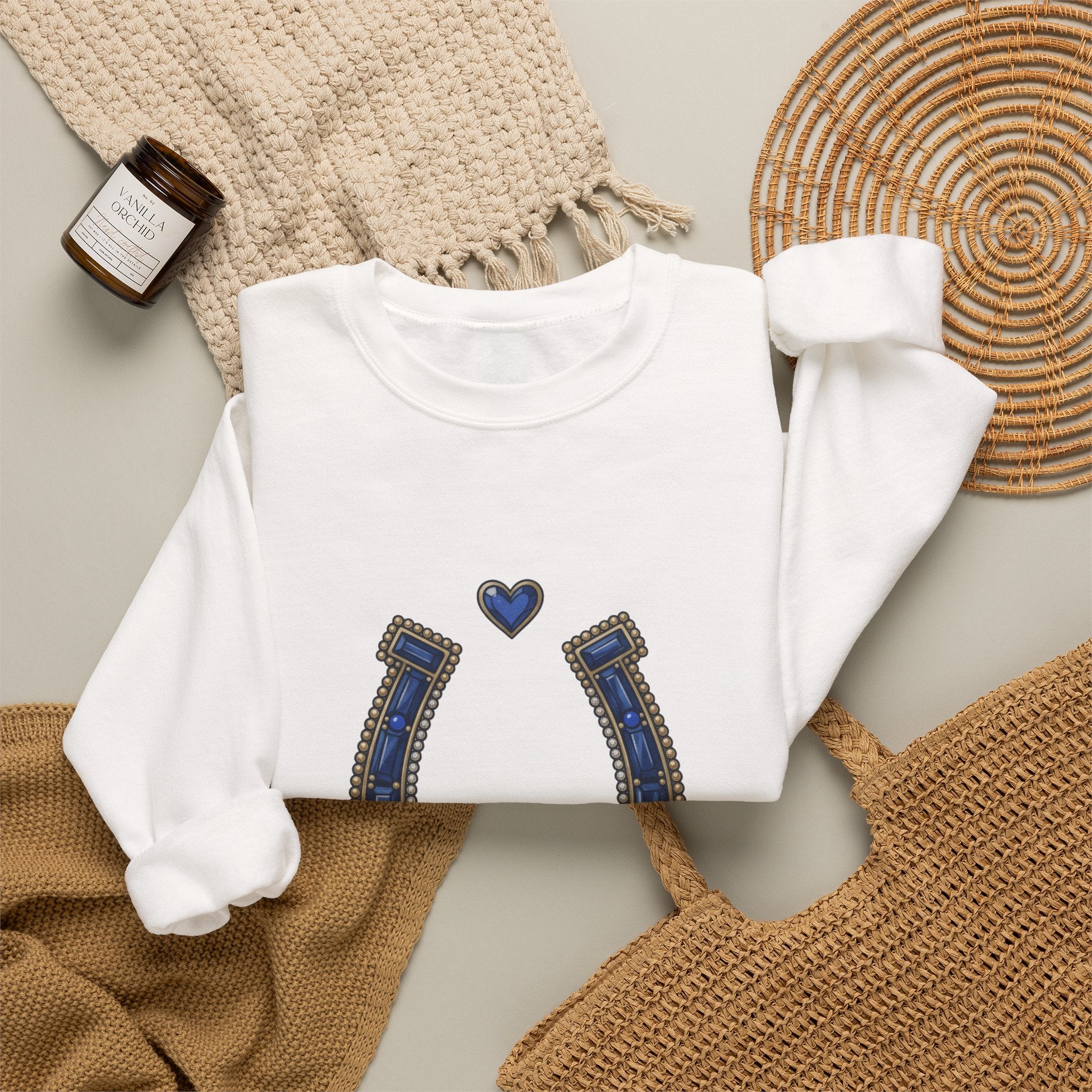 The Sapphire Horseshoe Sweatshirt - Gildan