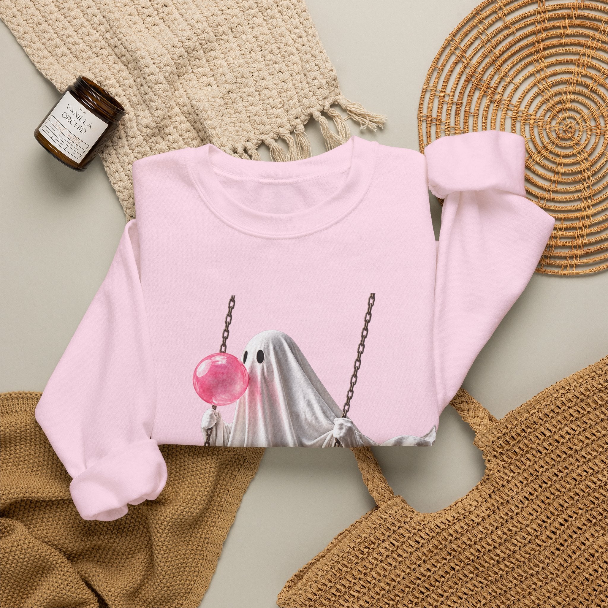 Bubblegum Ghost Sweatshirt - Gildan