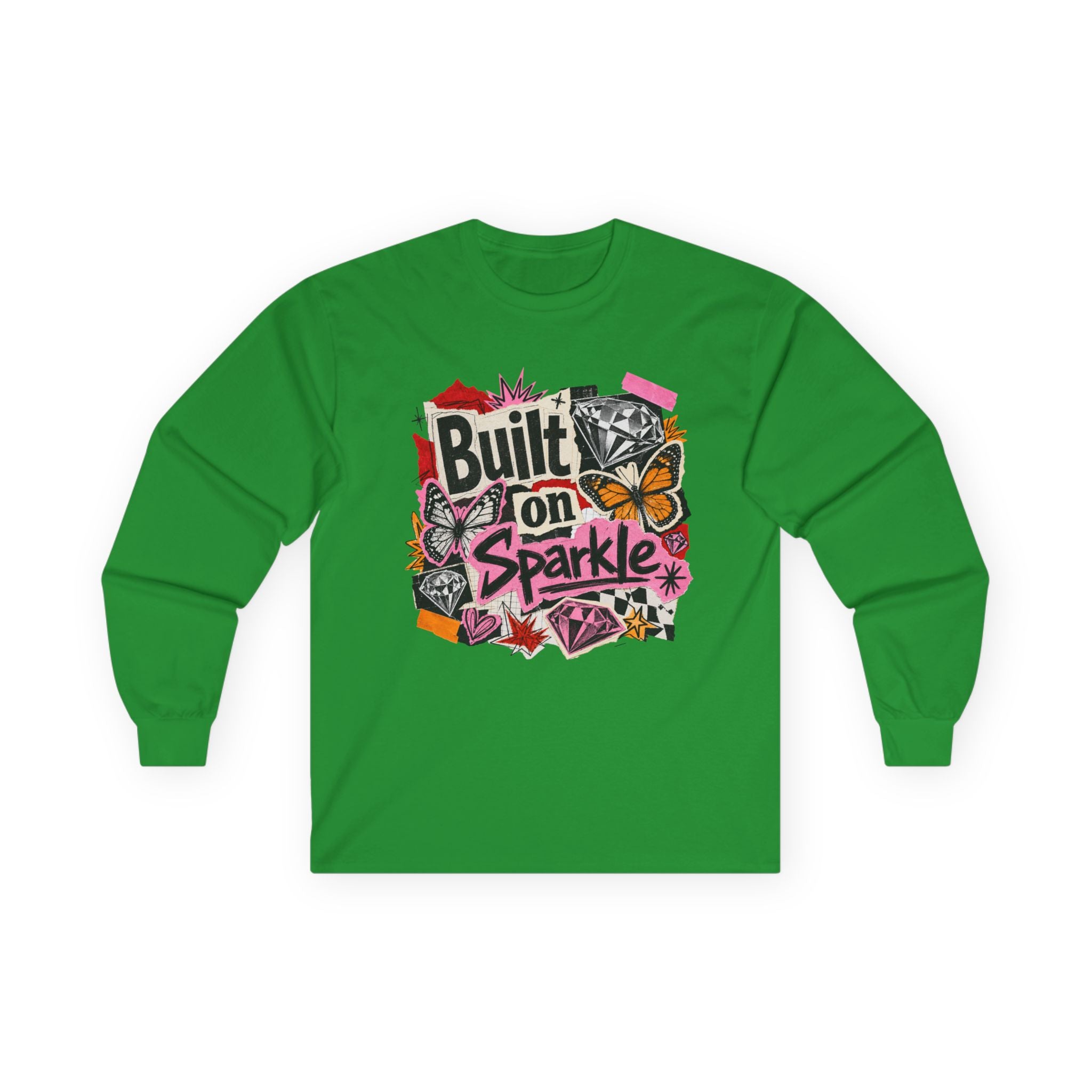 Built on Sparkle Long Sleeve Tee - Gildan