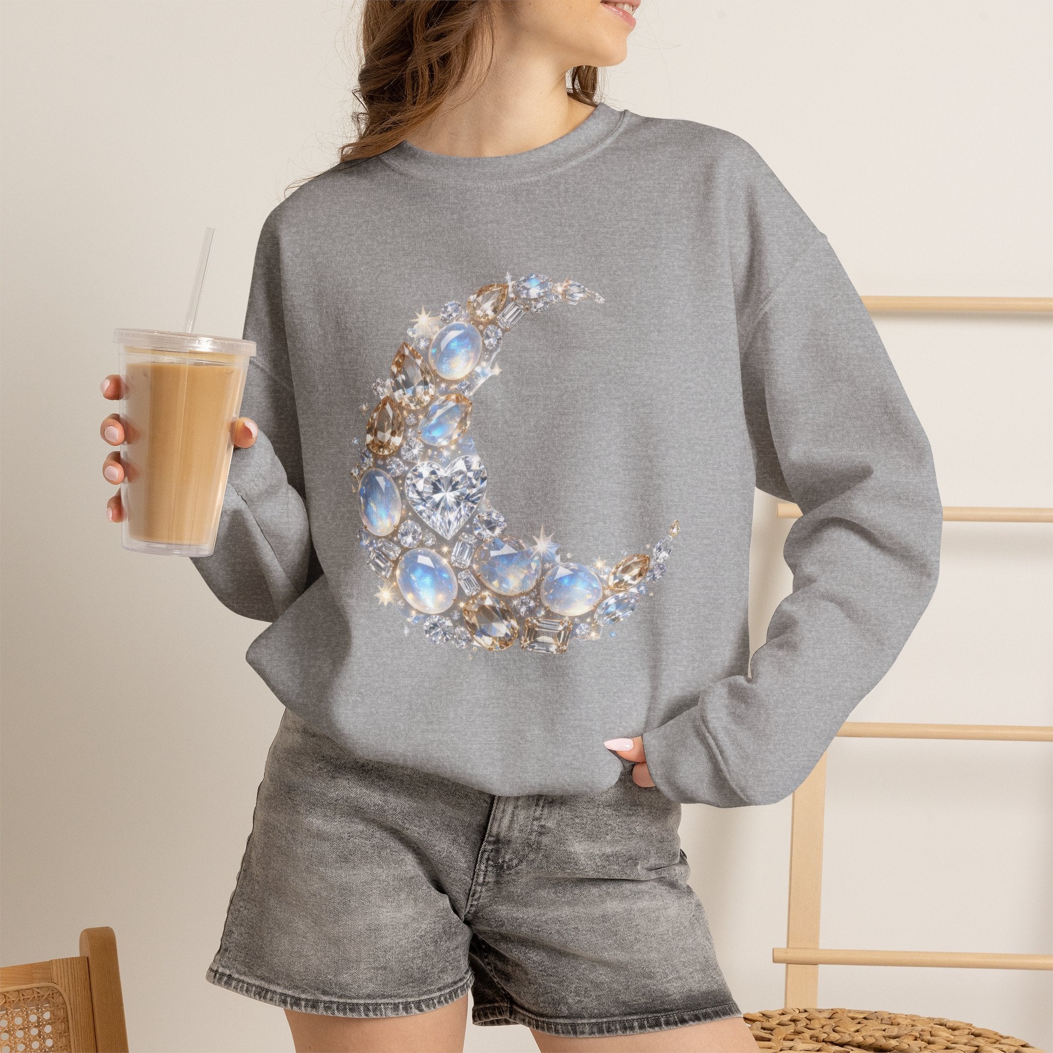 Crescent Moon Sweatshirt - Gildan