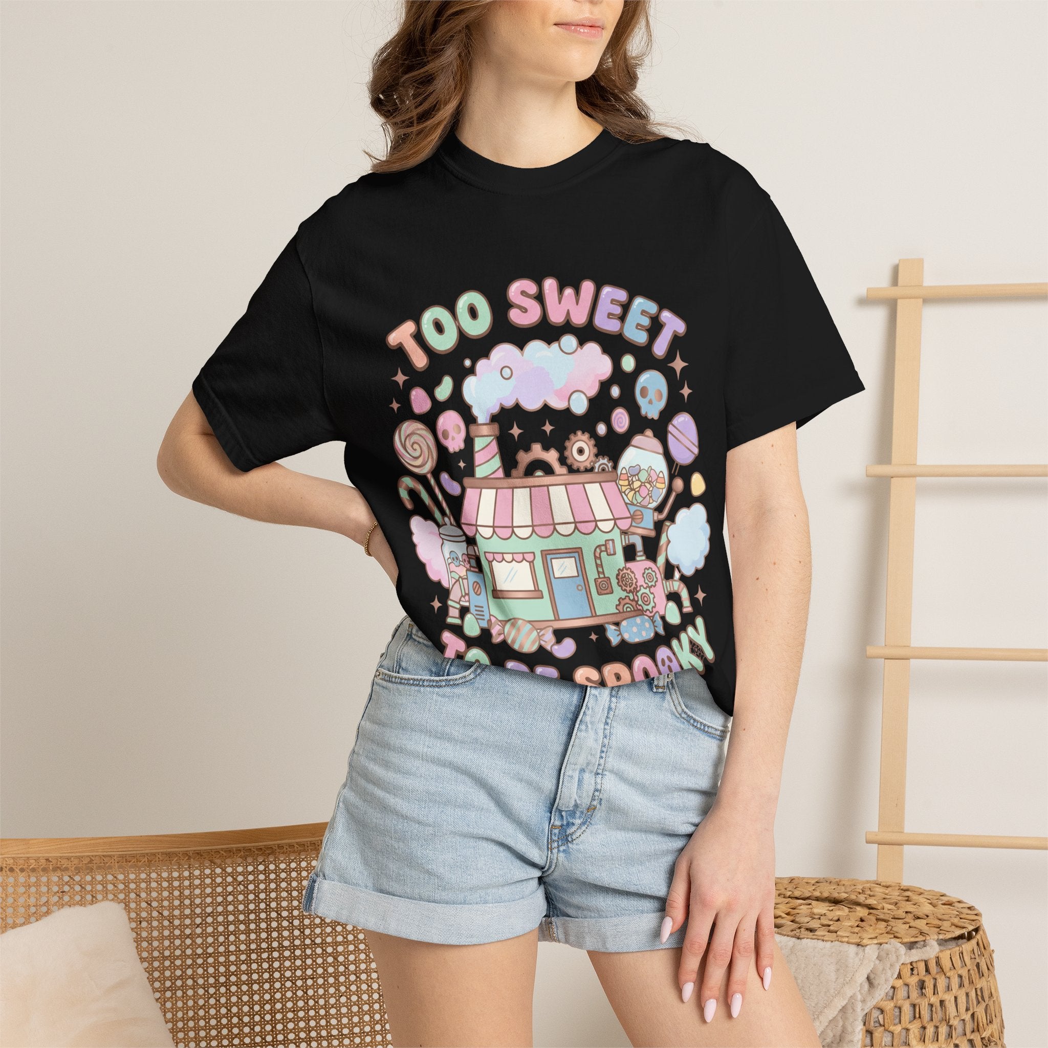 Too Sweet To Be Spooky Tee - Comfort Colors