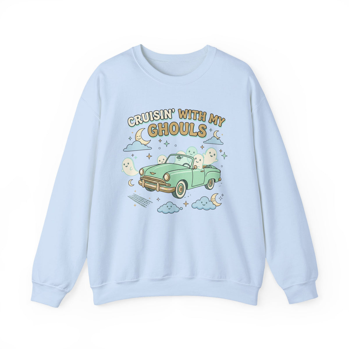 Cruisin' With My Ghouls Sweatshirt - Gildan