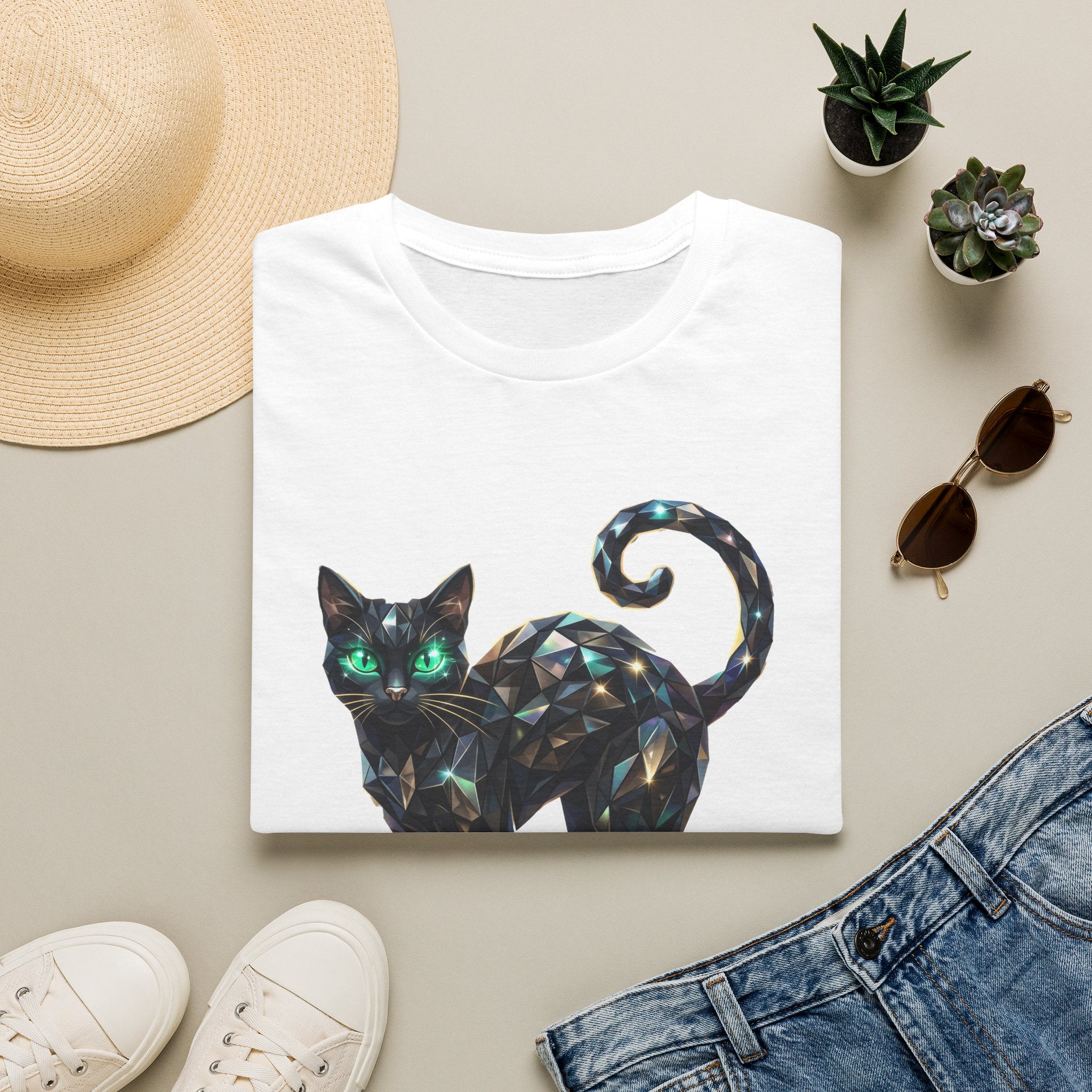 The Jeweled Cat Tee - Gildan