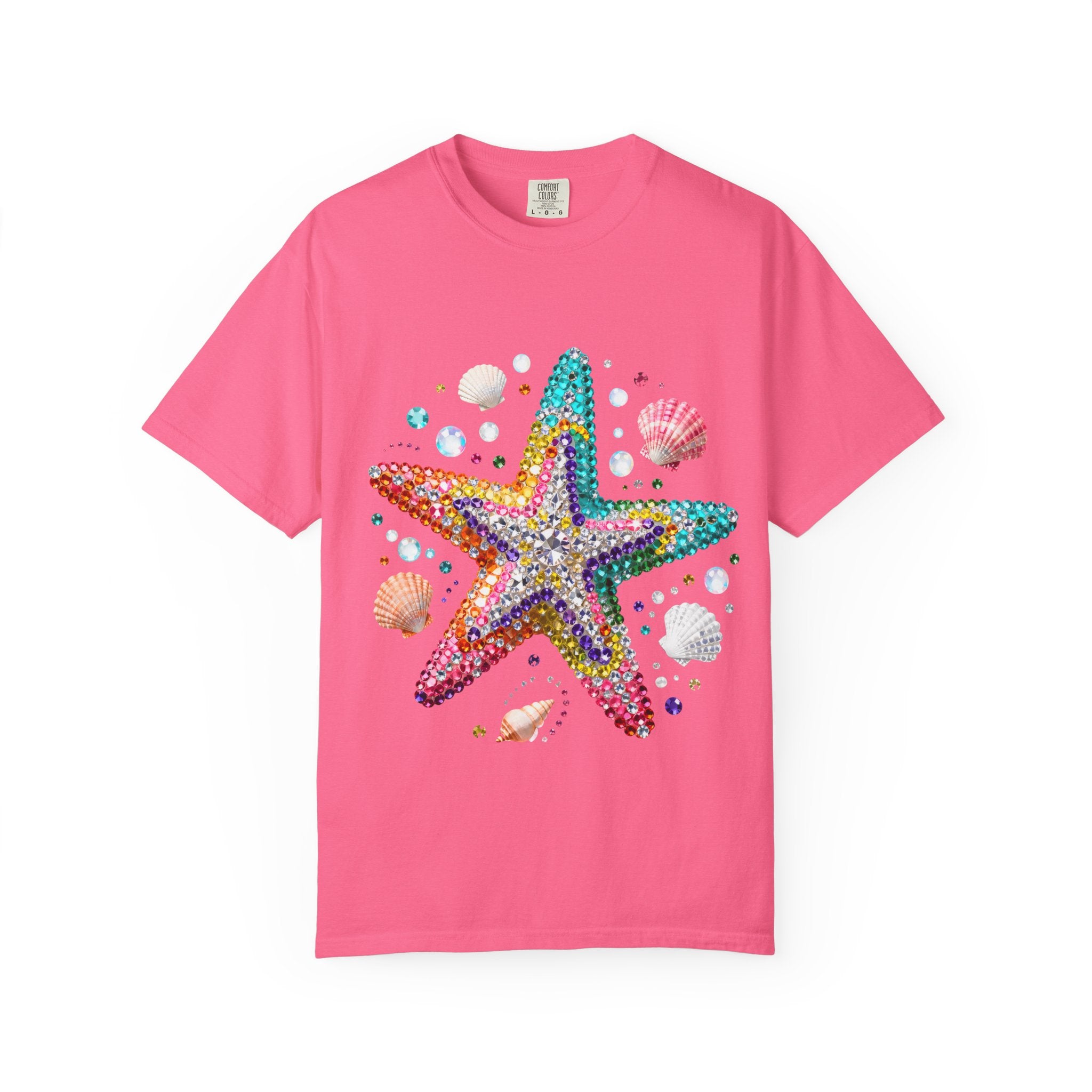 Jeweled Starfish Tee - Comfort Colors