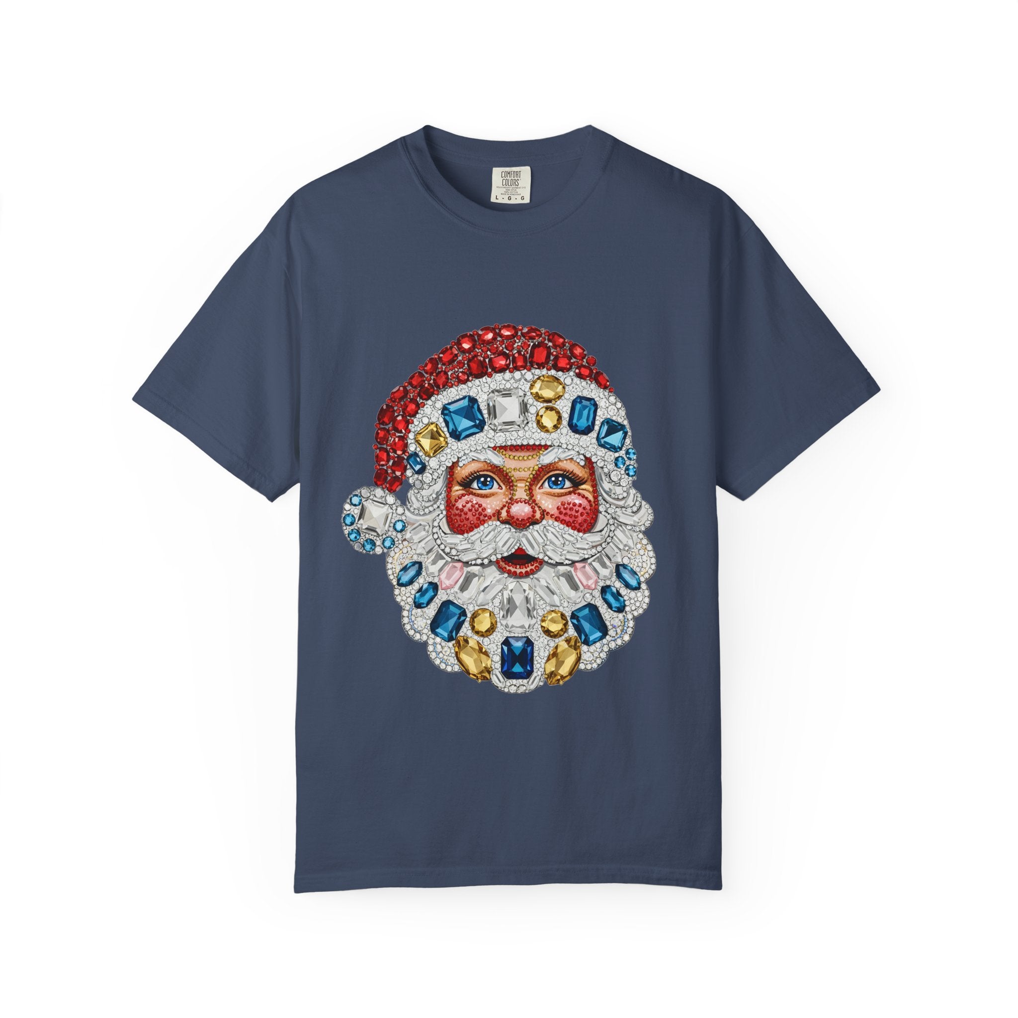 Santa Gemstone Holiday T-Shirt - Comfort Colors