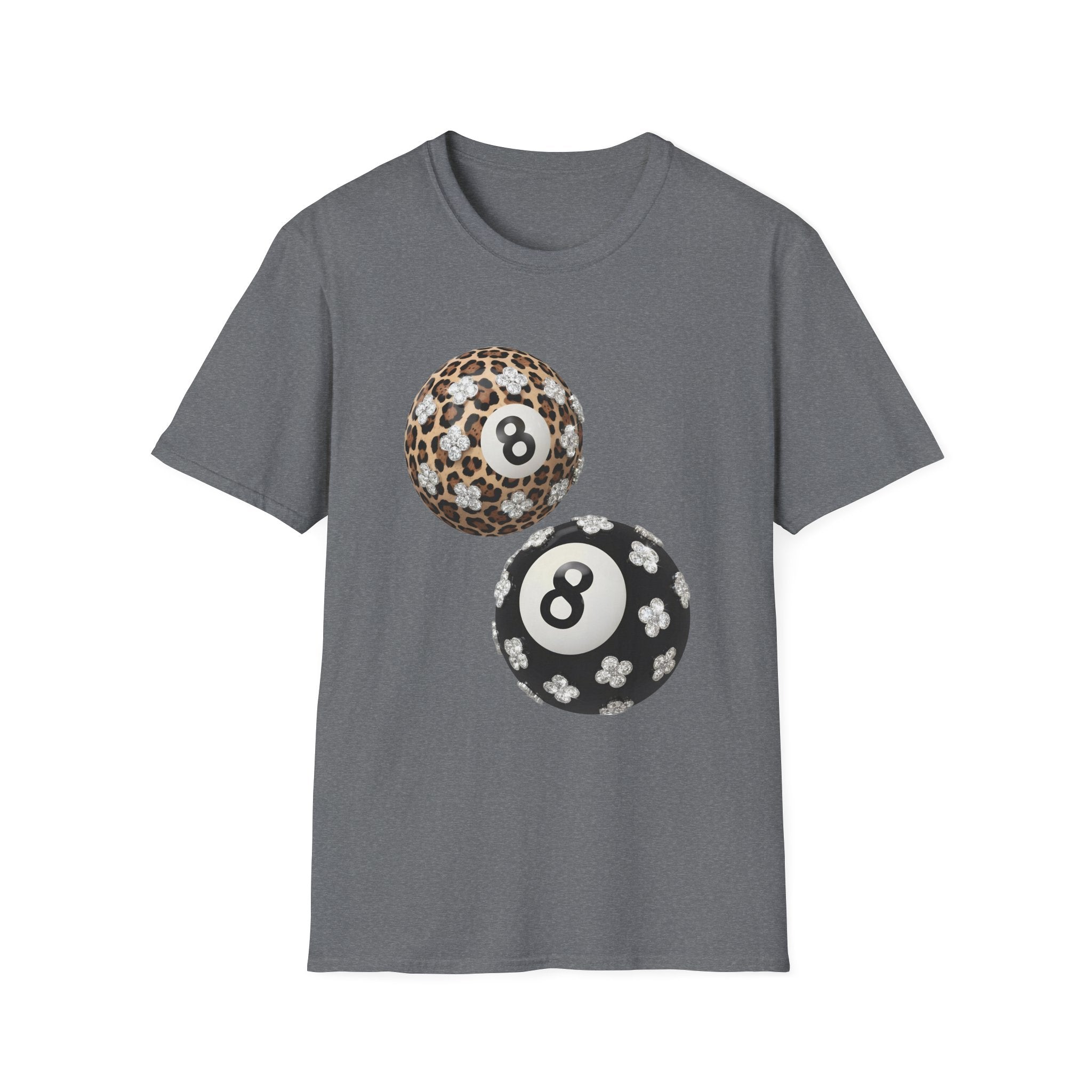 Jeweled Lucky 8 Ball Tee - Gildan