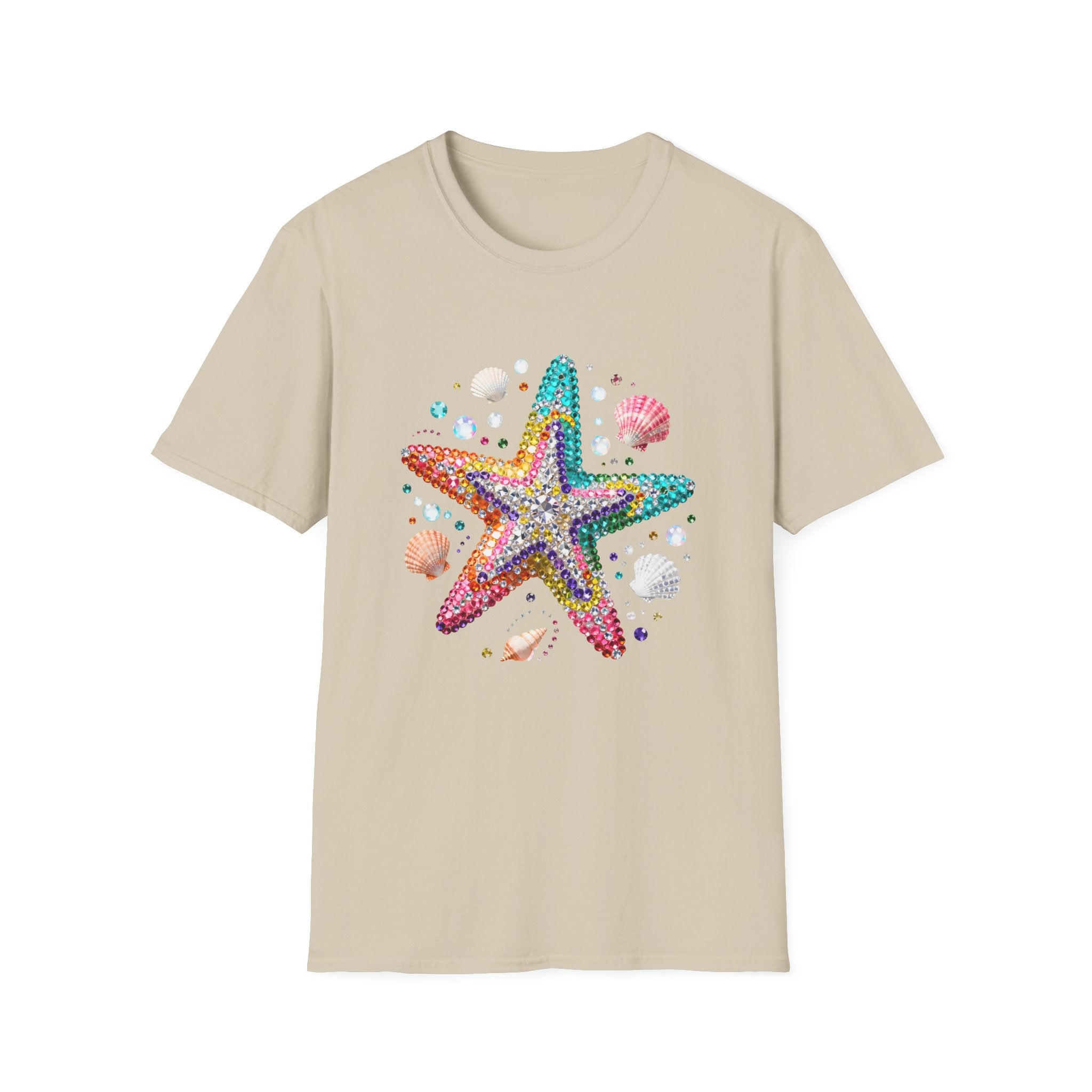 Jeweled Starfish Tee - Gildan