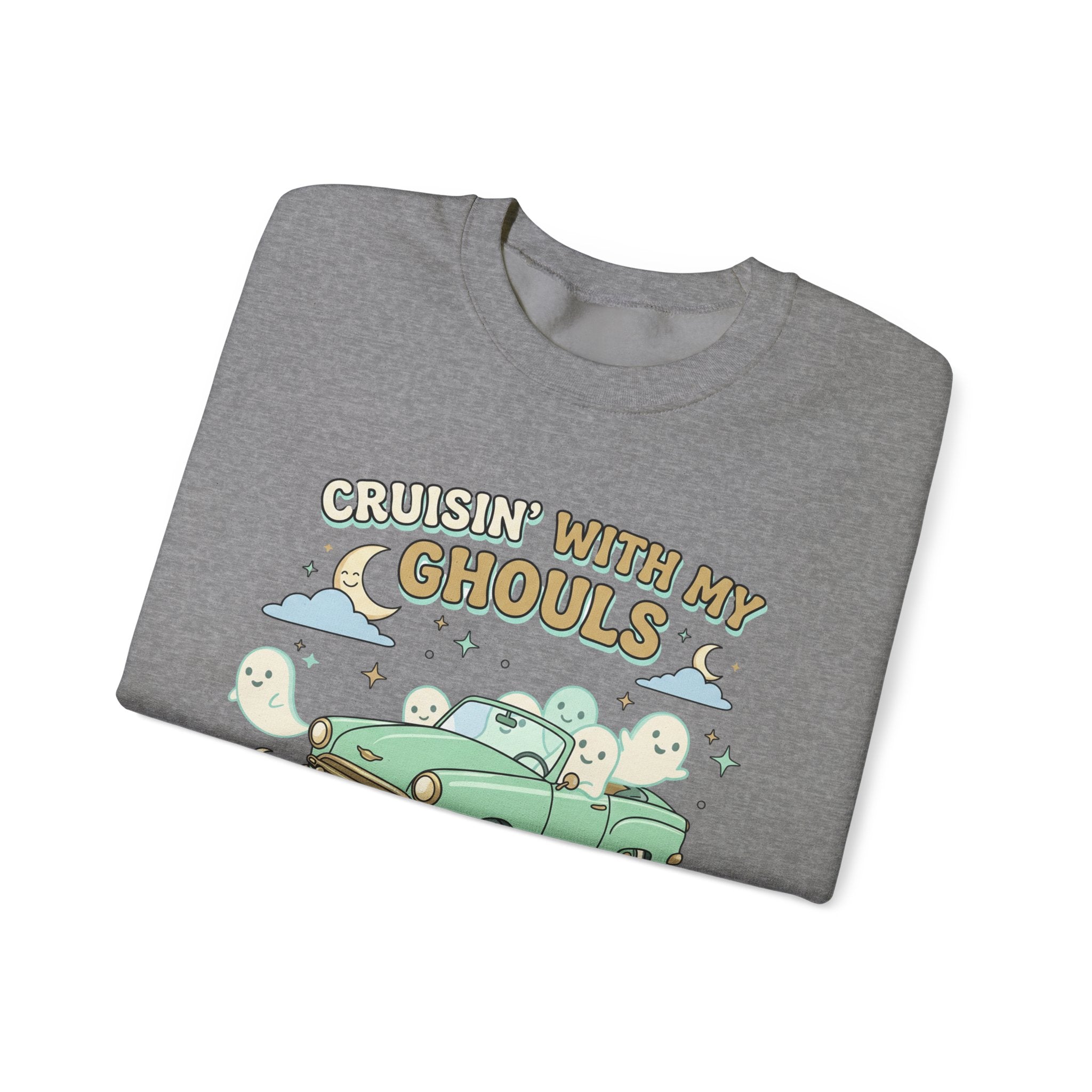 Cruisin' With My Ghouls Sweatshirt - Gildan