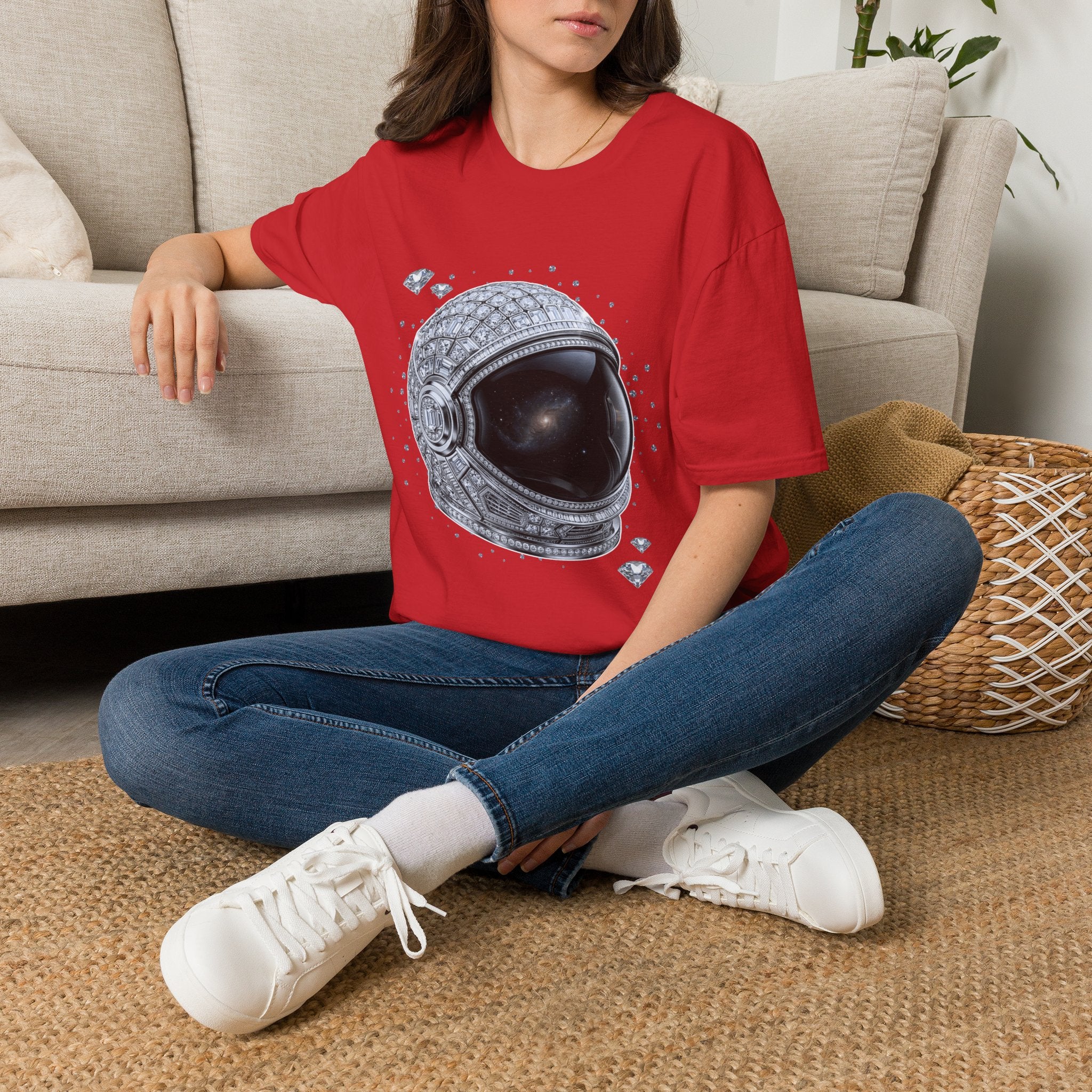 Sparkle Astronaut Tee - Gildan
