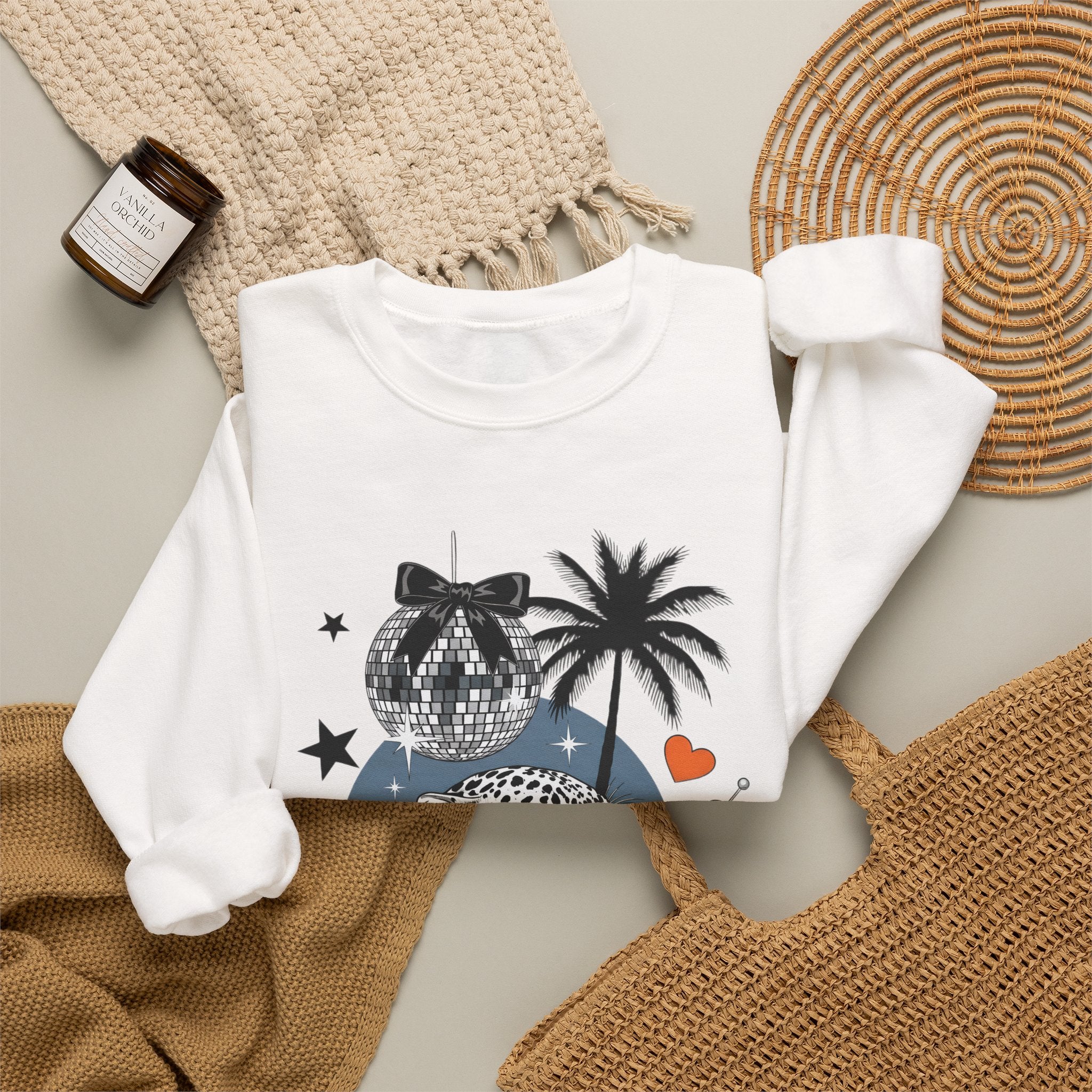 Disco Cheetah Sweatshirt - Gildan