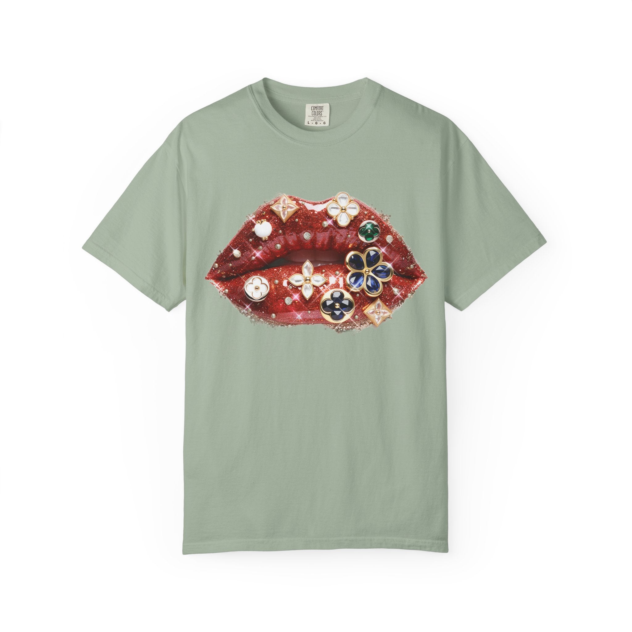 Jewel Lips Tee - Comfort Colors