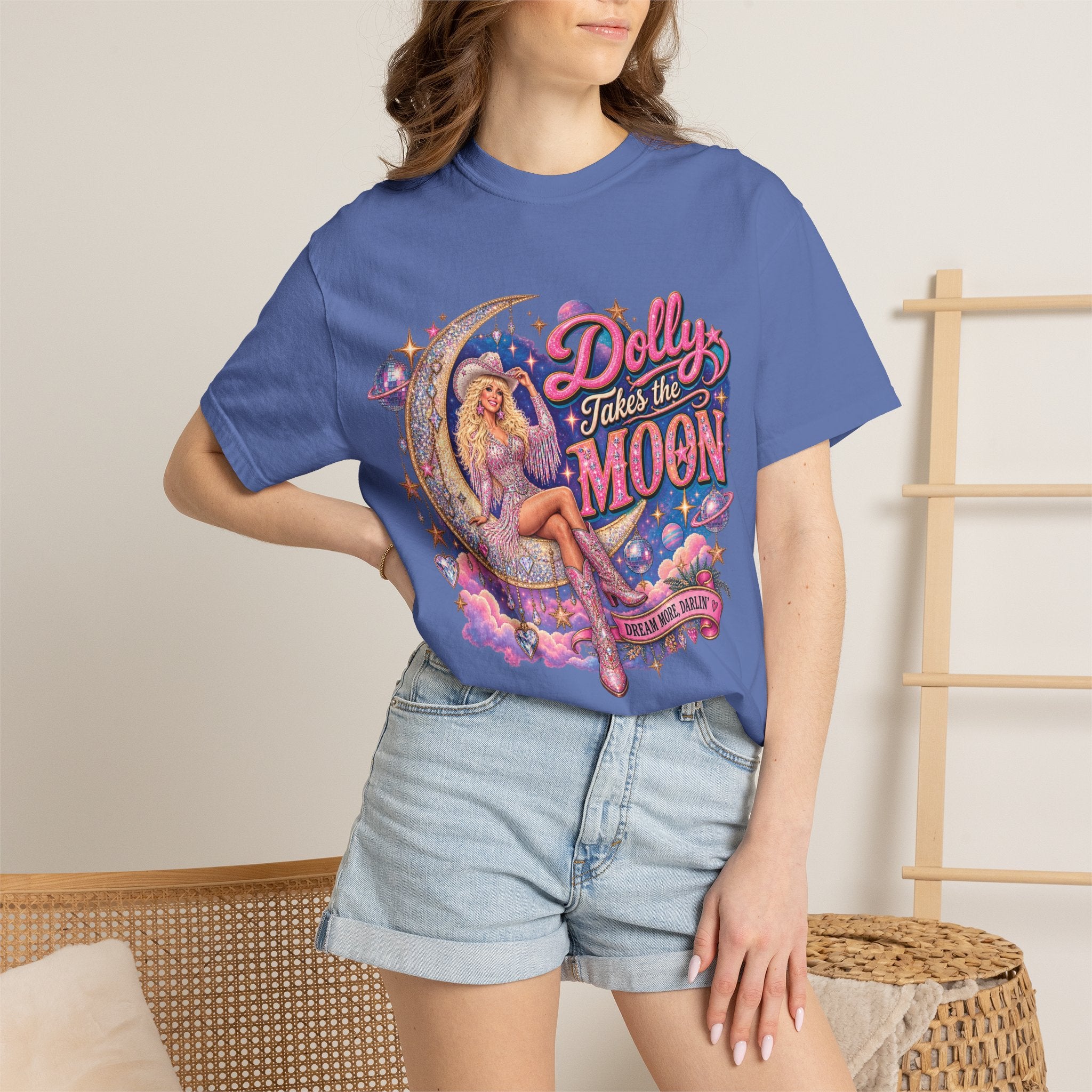 Dolly Takes The Moon Tee
