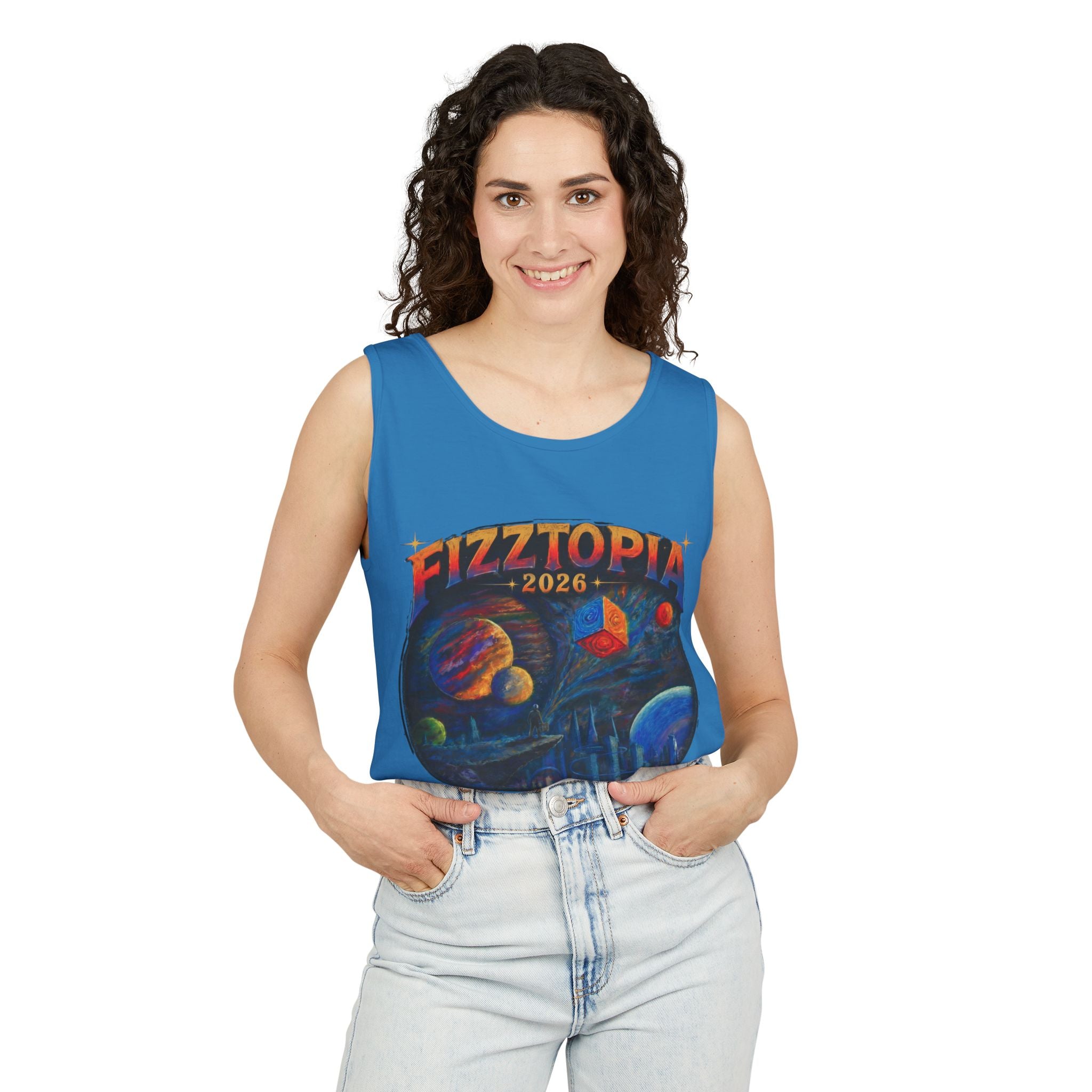Daddy Ring Bomb's Fizztopia Galaxy Tank - Comfort Colors
