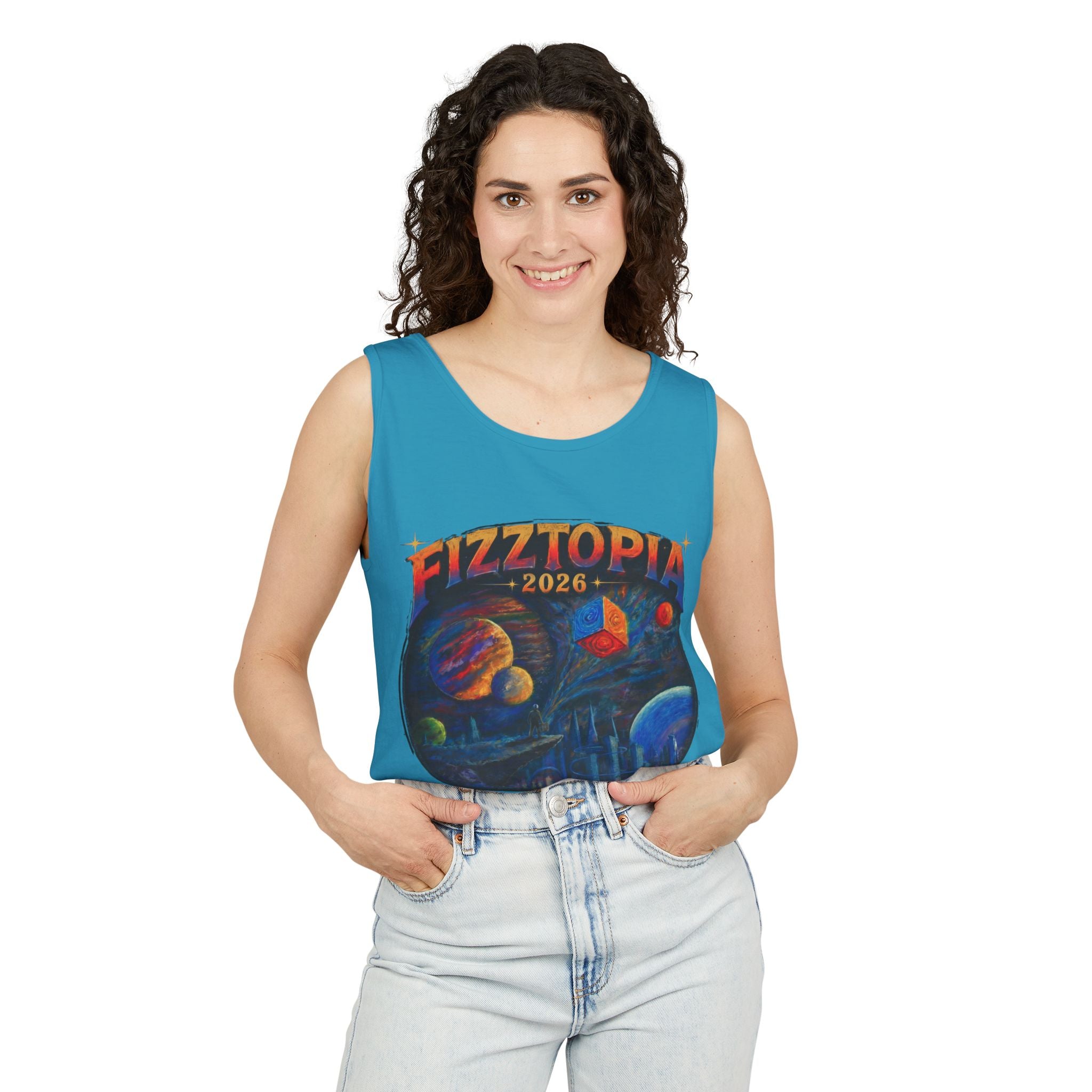 Daddy Ring Bomb's Fizztopia Galaxy Tank - Comfort Colors
