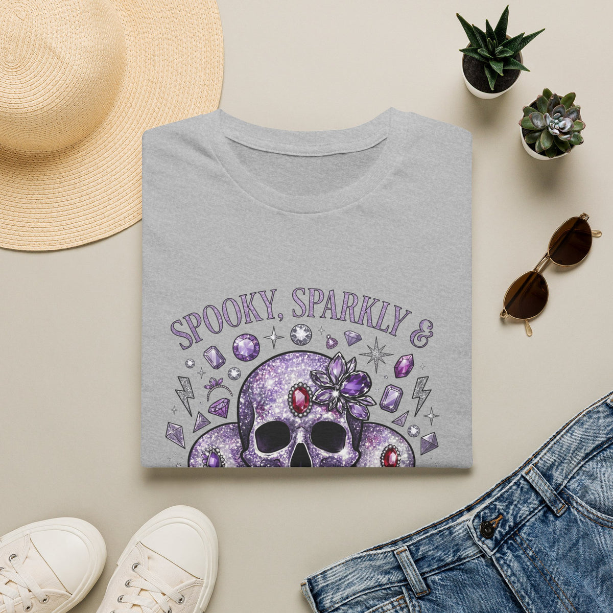 Spooky and Sparkly Tee - Gildan