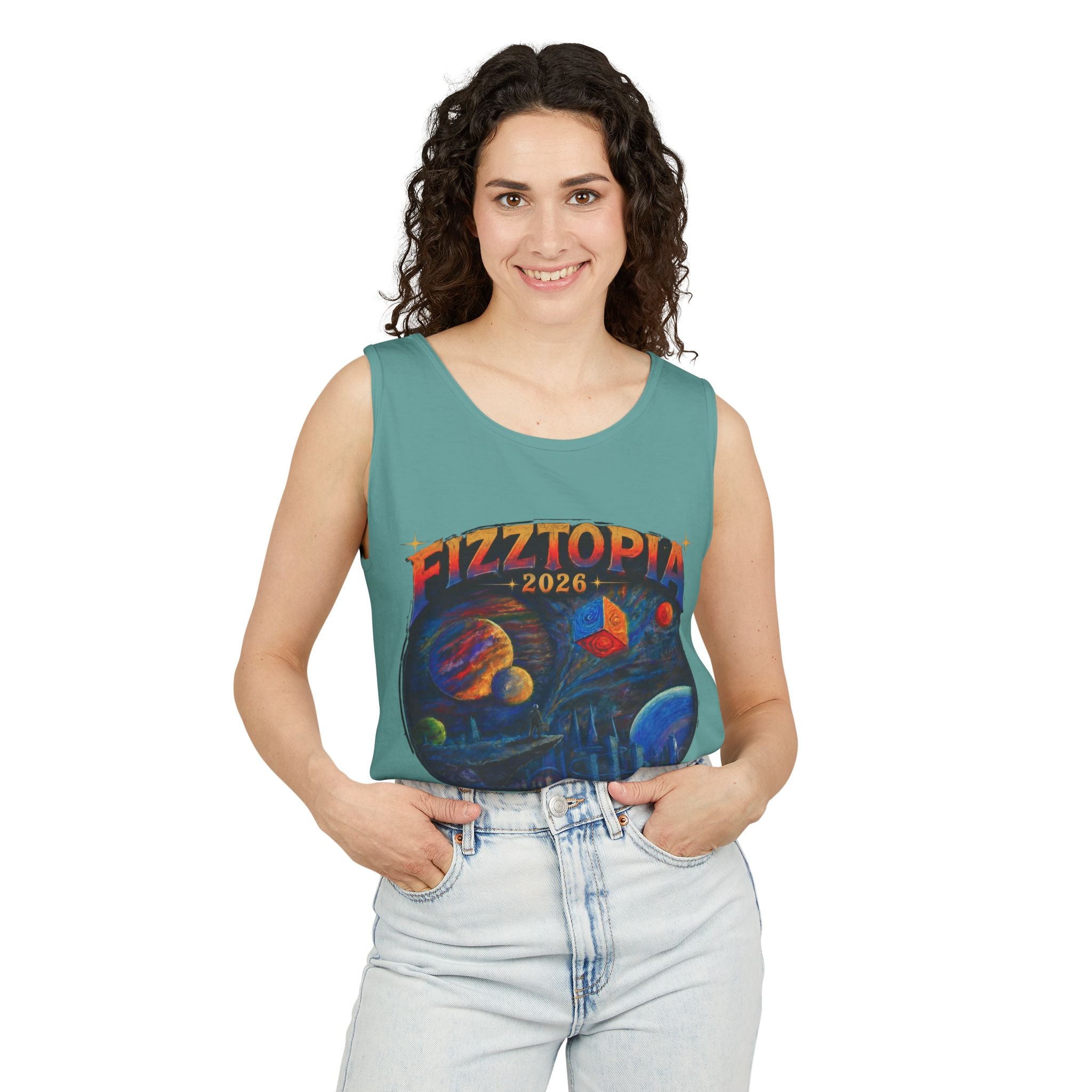 Daddy Ring Bomb's Fizztopia Galaxy Tank - Comfort Colors