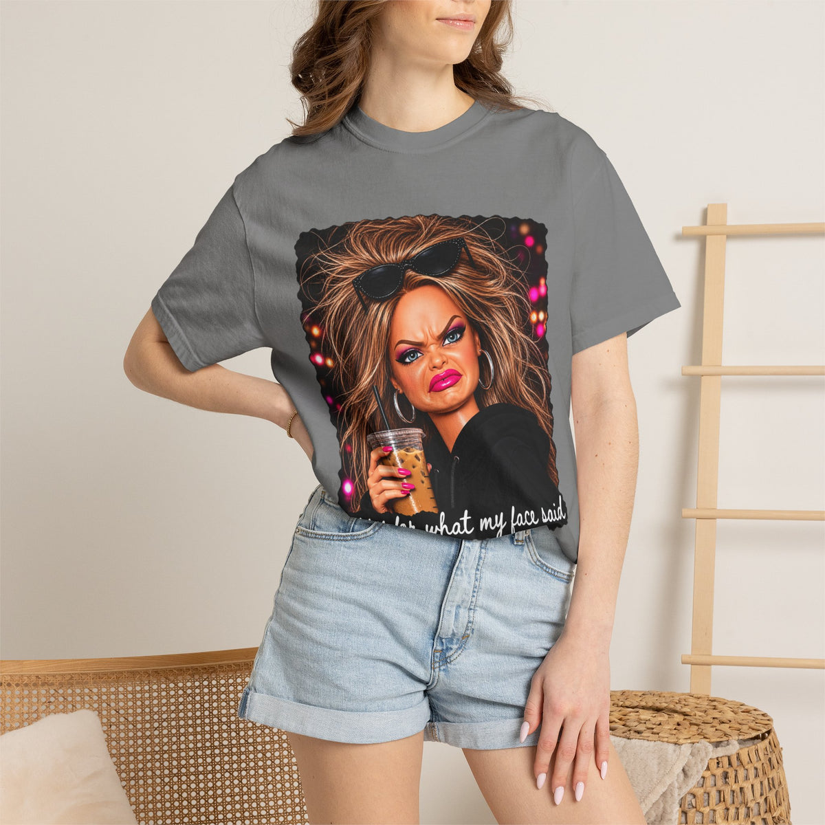 Sorry For What My Face Said Tee - Comfort Colors
