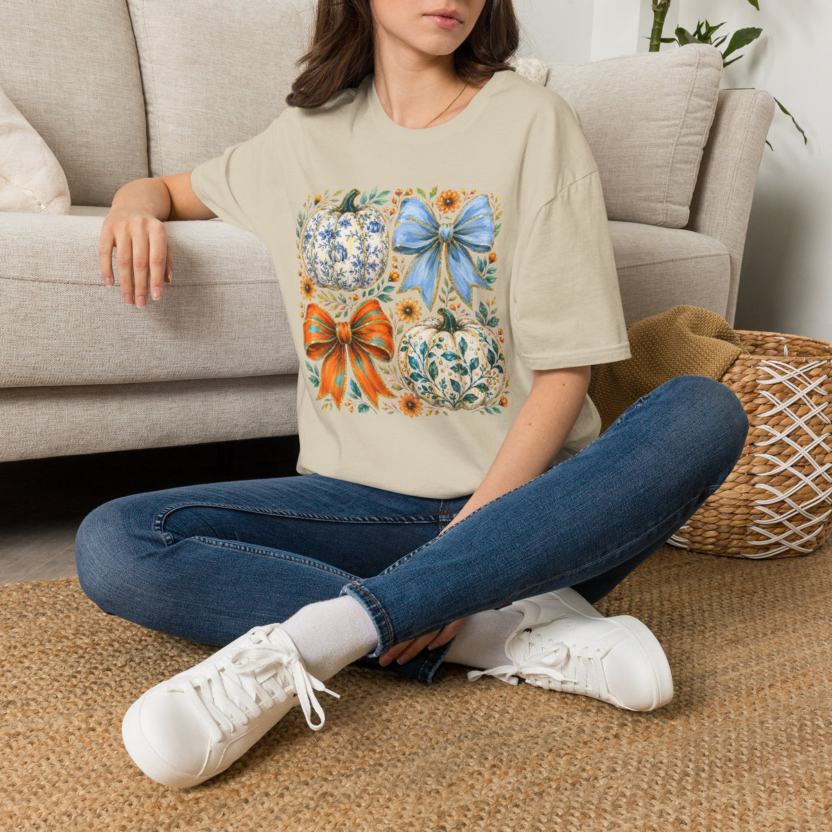 Pumpkin Bows Tee - Gildan