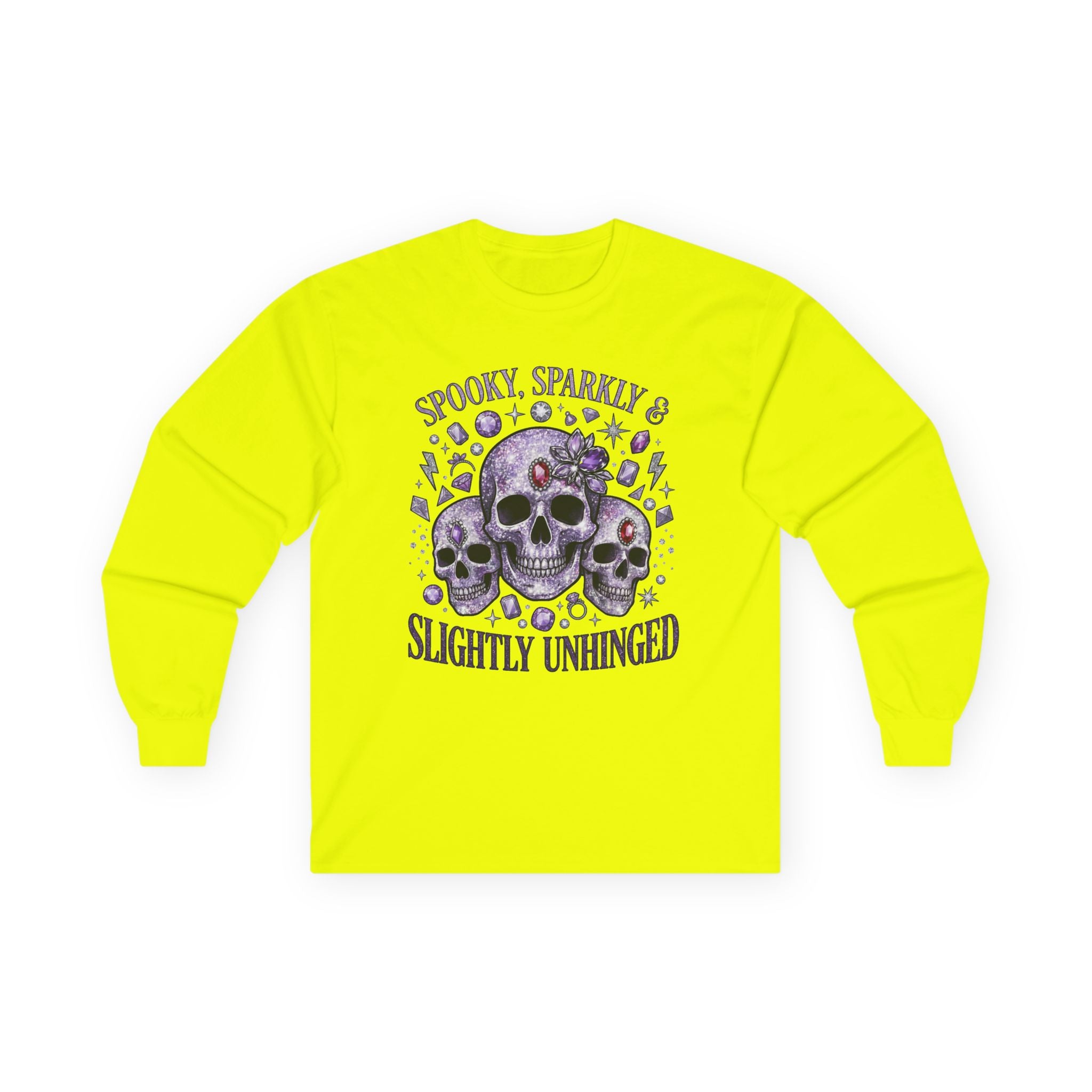 Spooky and Sparkly Long Sleeve Tee - Gildan