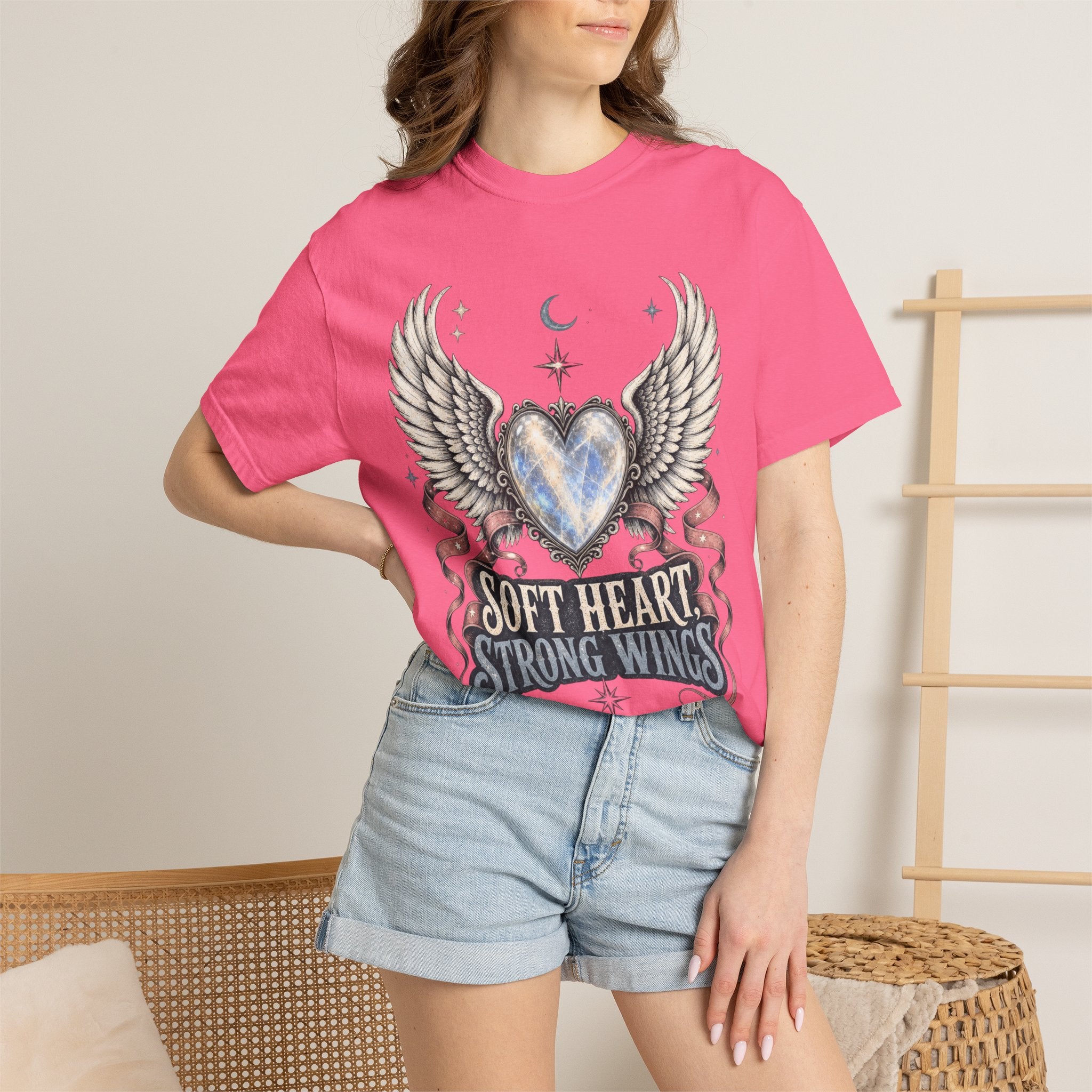 Soft Heart Strong Wings Tee - Comfort Colors