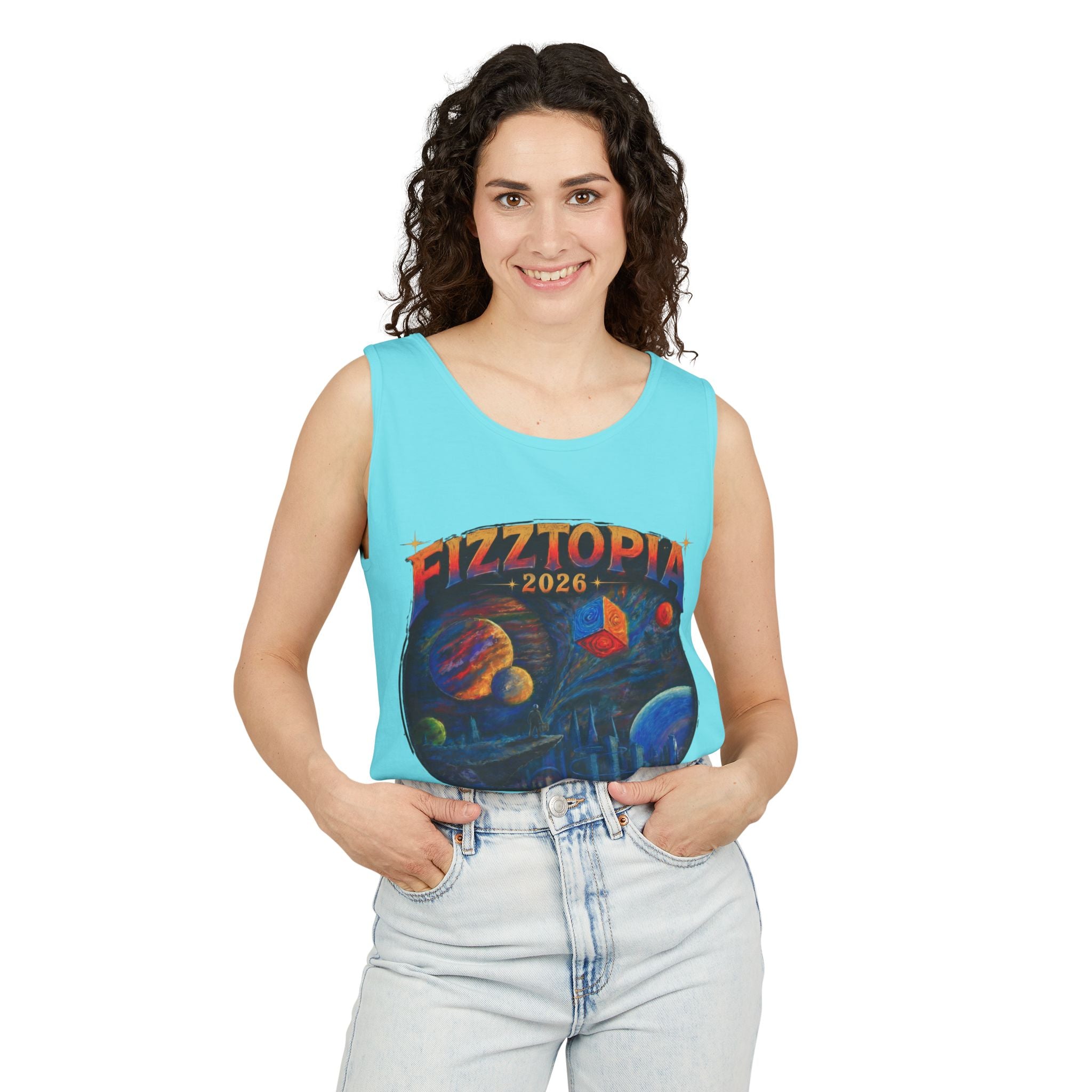 Daddy Ring Bomb's Fizztopia Galaxy Tank - Comfort Colors