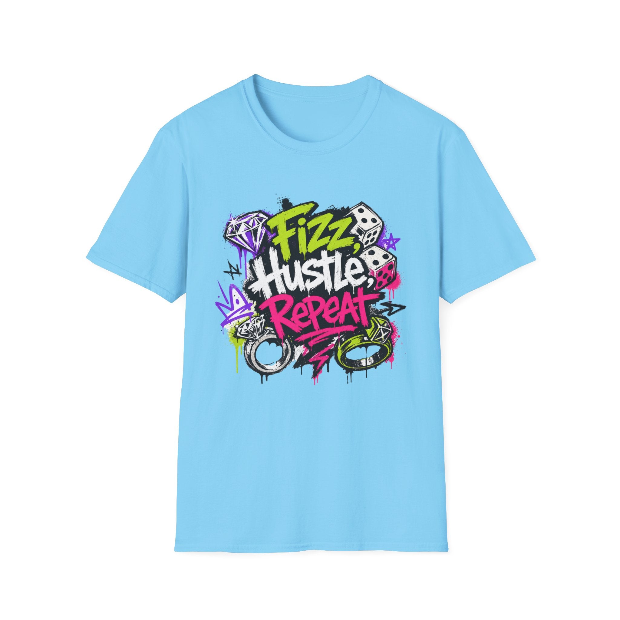 Fizz Hustle Repeat Tee - Gildan