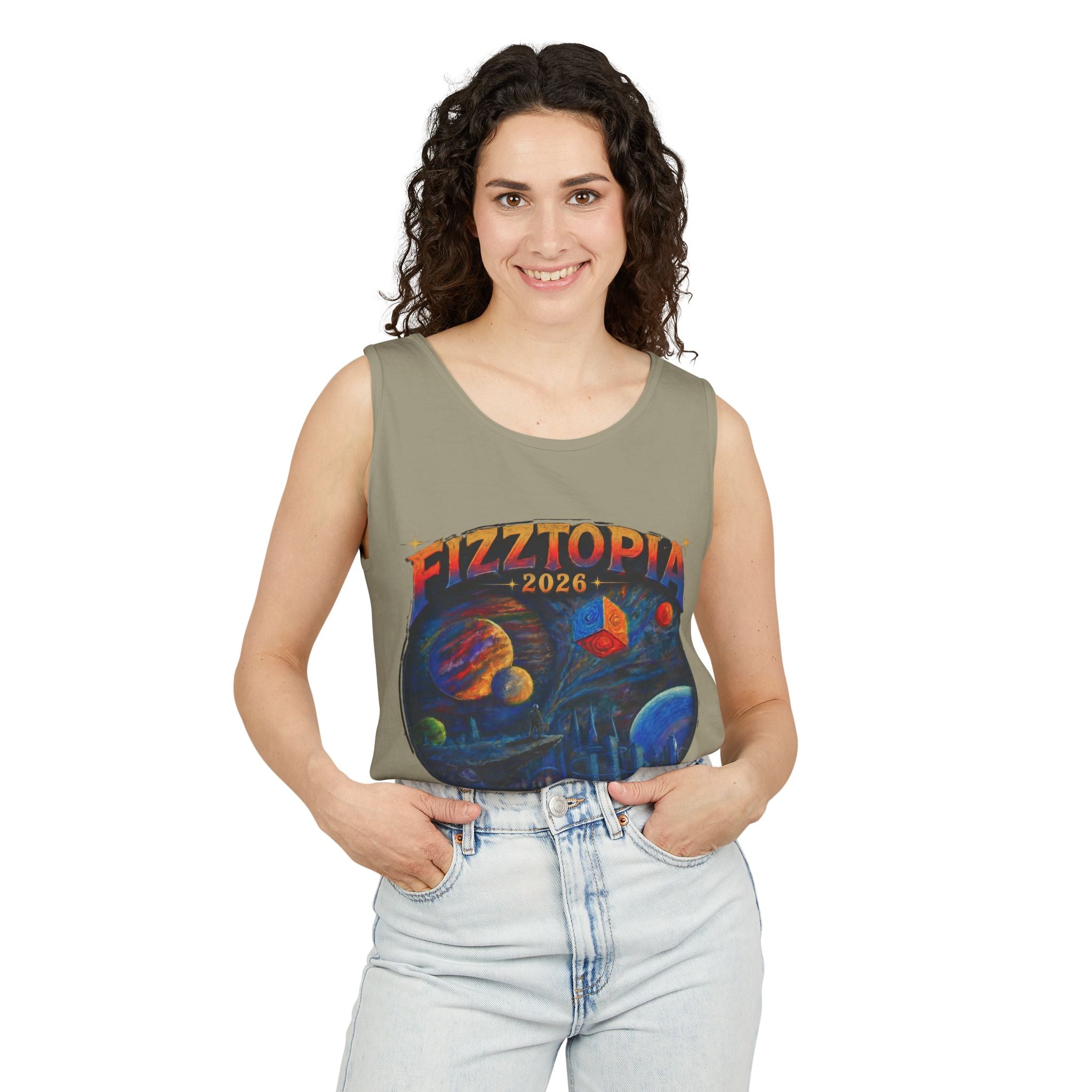 Daddy Ring Bomb's Fizztopia Galaxy Tank - Comfort Colors