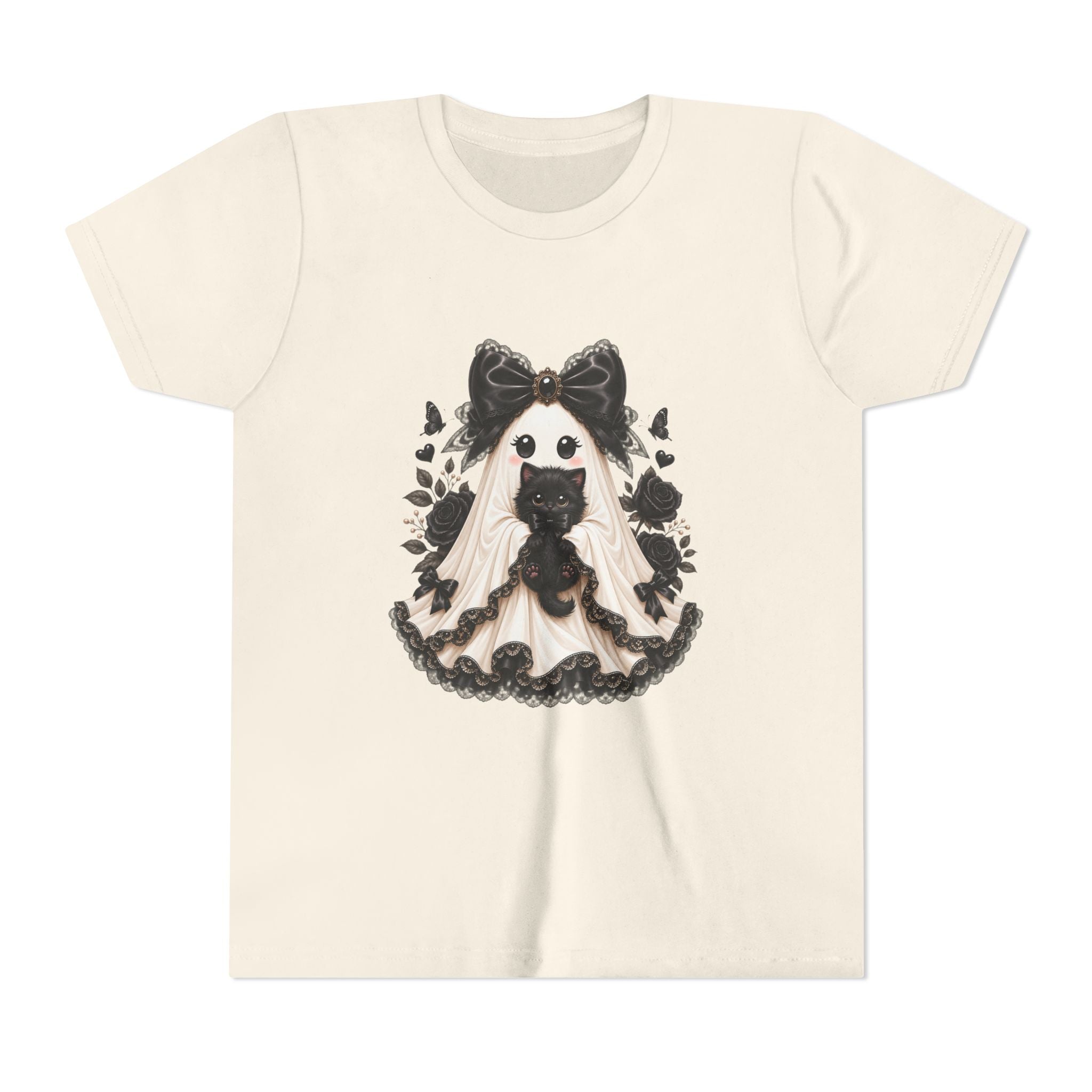 Lace Kitten Ghost Tee - Youth Tee