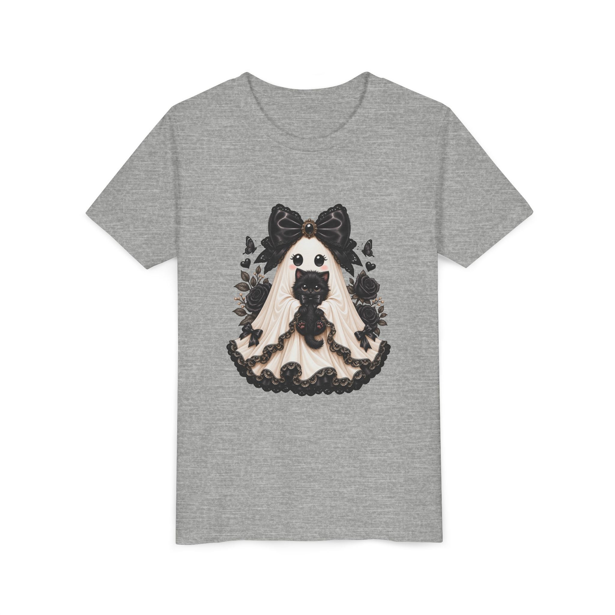 Lace Kitten Ghost Tee - Youth Tee