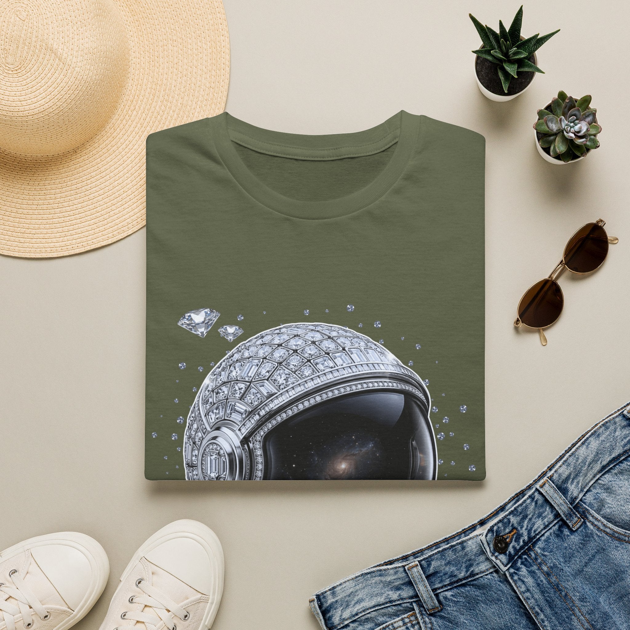 Sparkle Astronaut Tee - Gildan