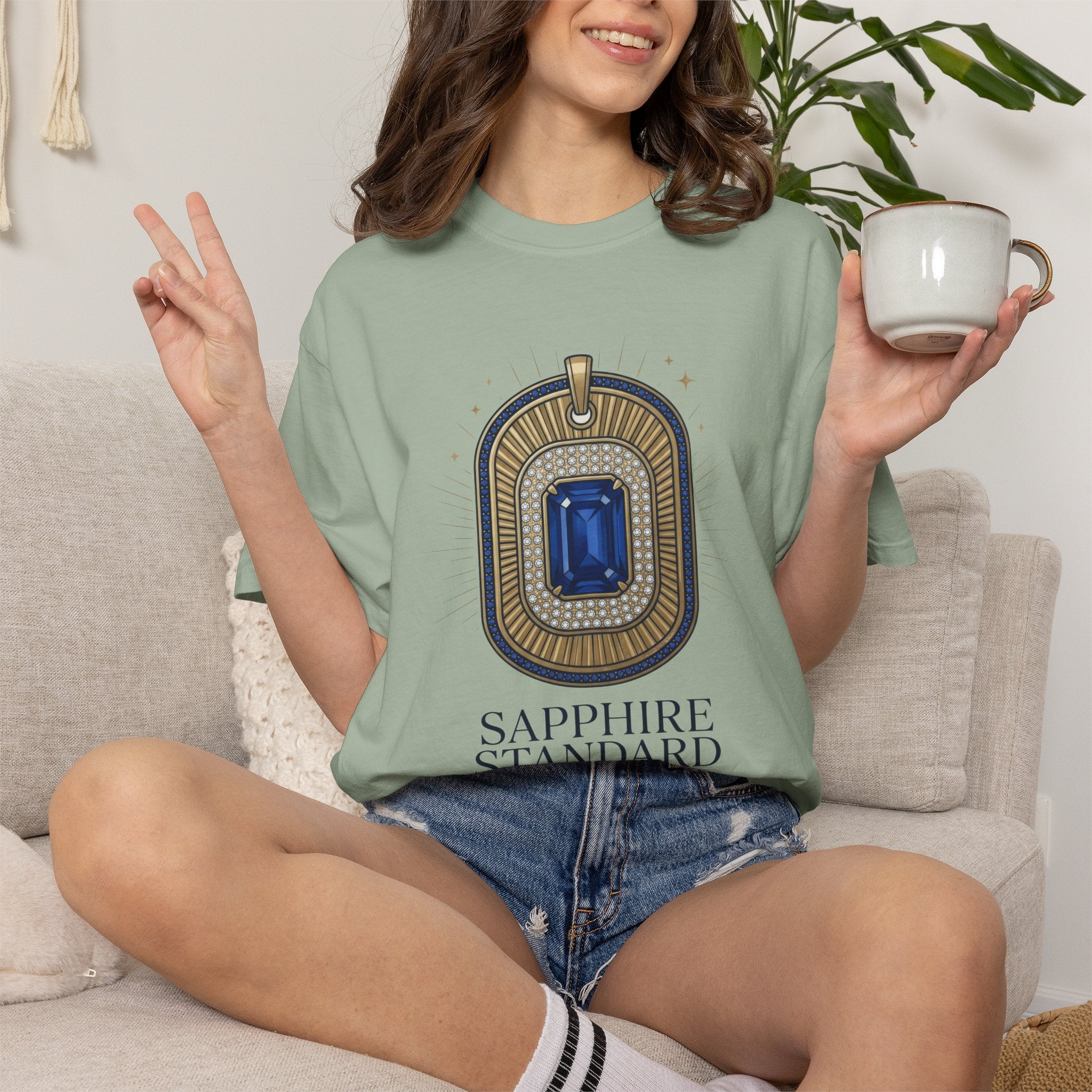 The Sapphire Standard Tee - Comfort Colors