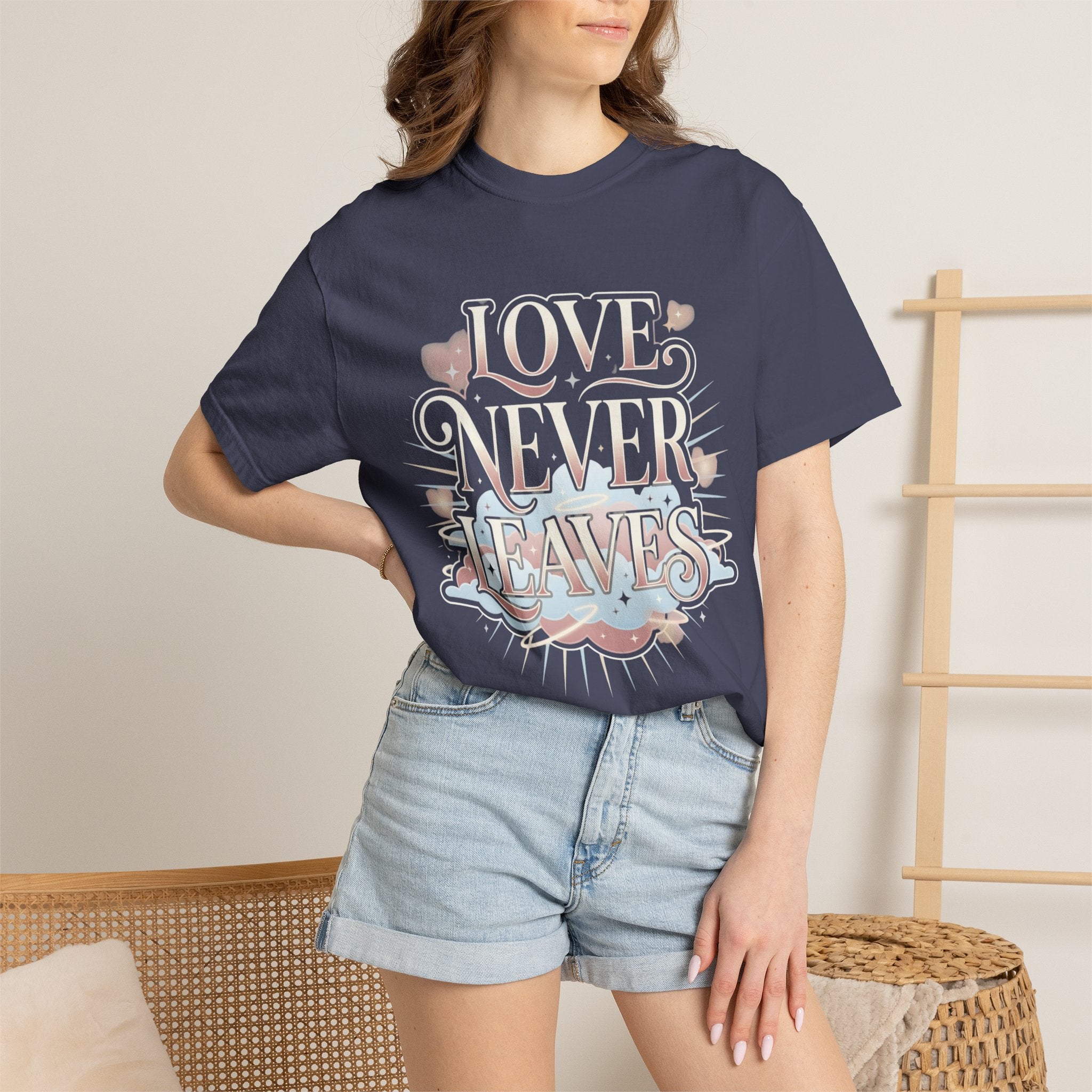 Love Never Leaves Tee - Comfort Colors