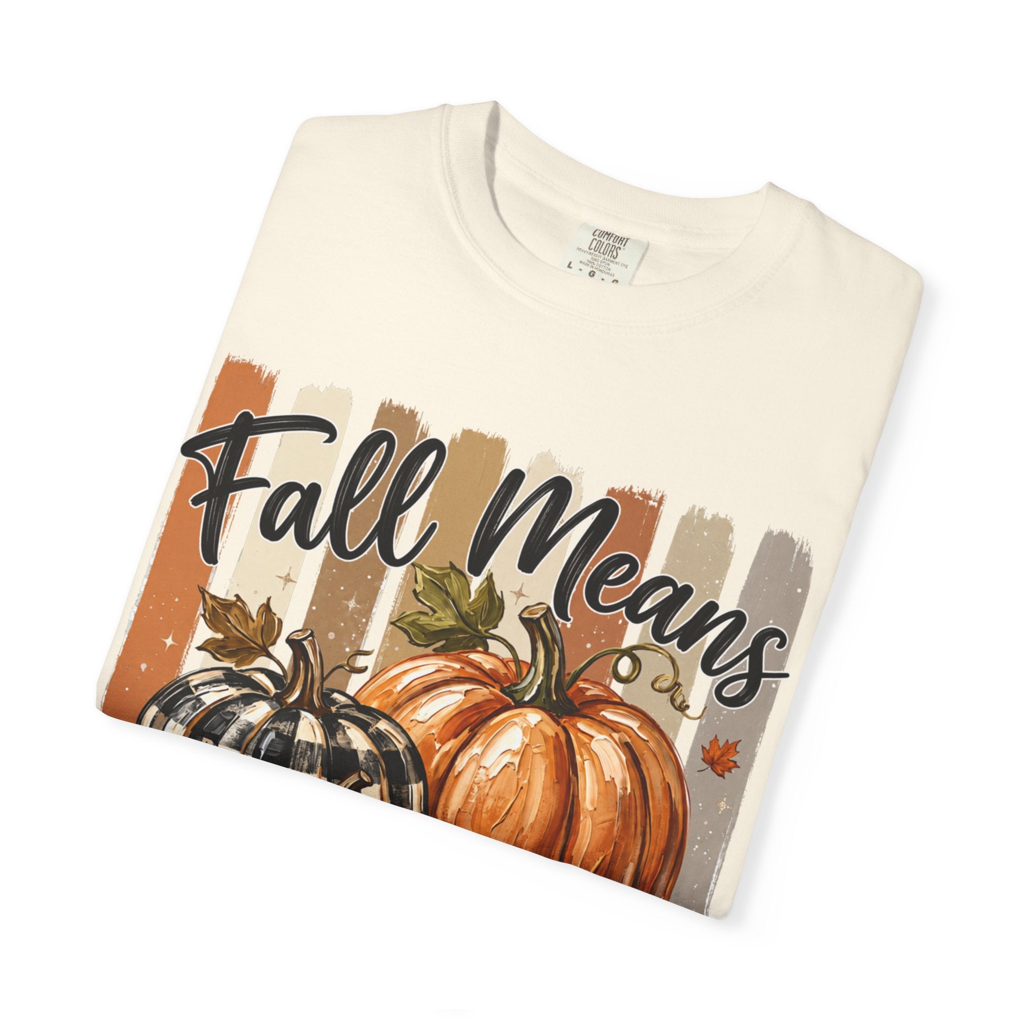 Fall Means Football Tee - Comfort Colors