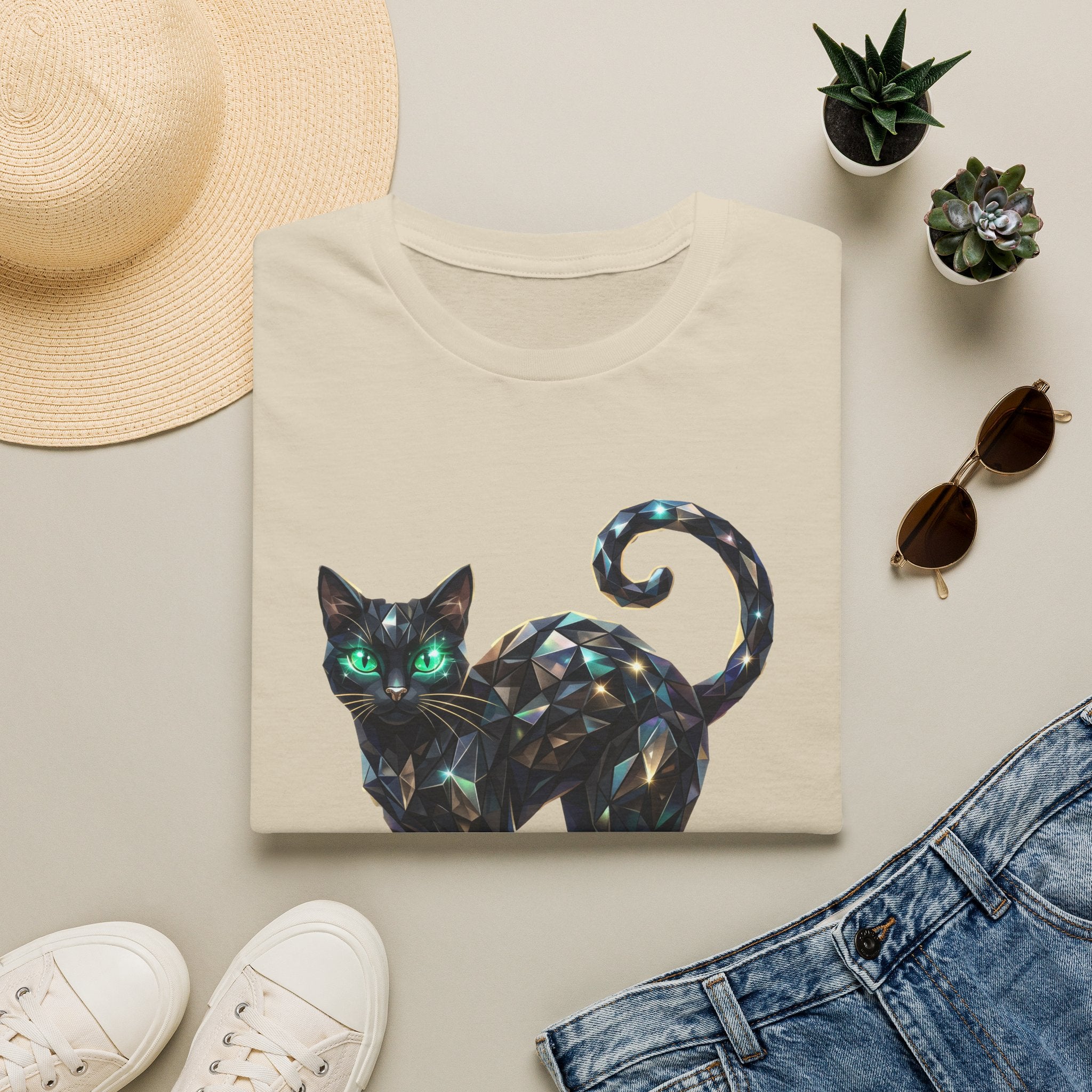 The Jeweled Cat Tee - Gildan
