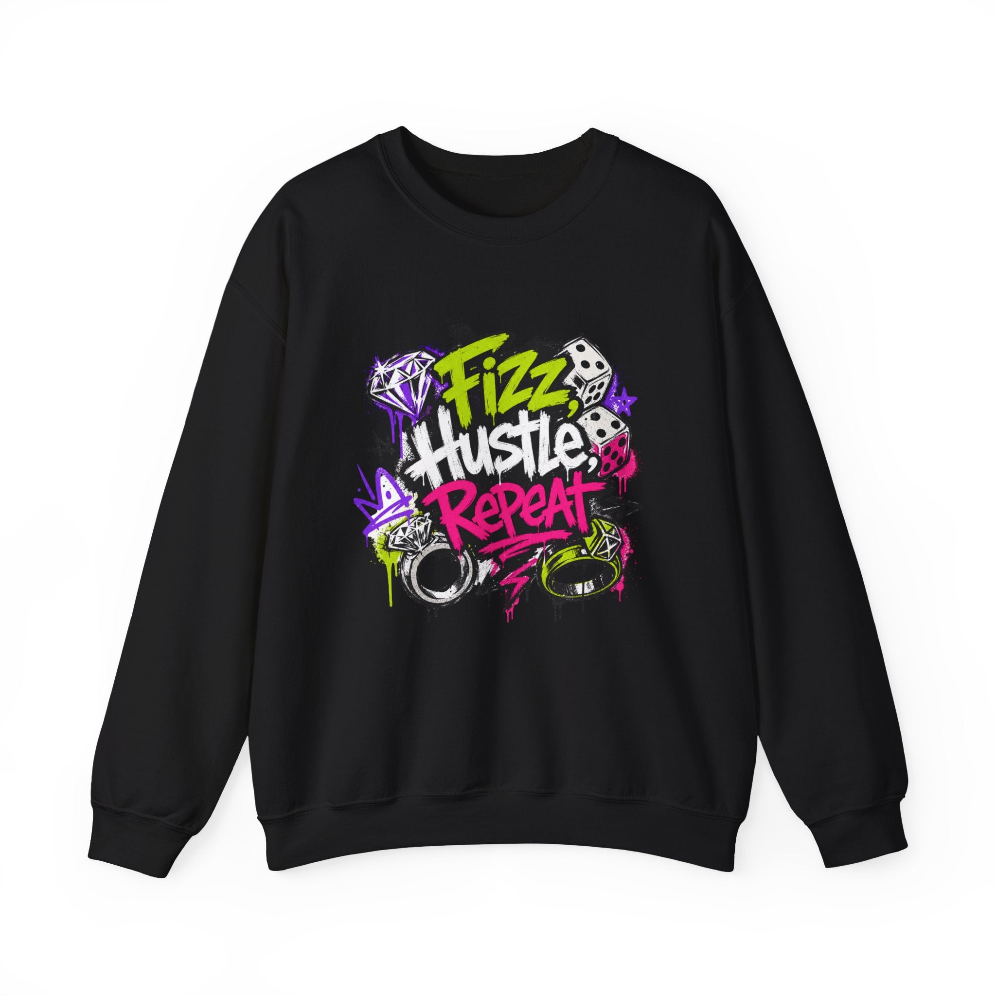 Fizz Hustle Repeat Sweatshirt - Gildan