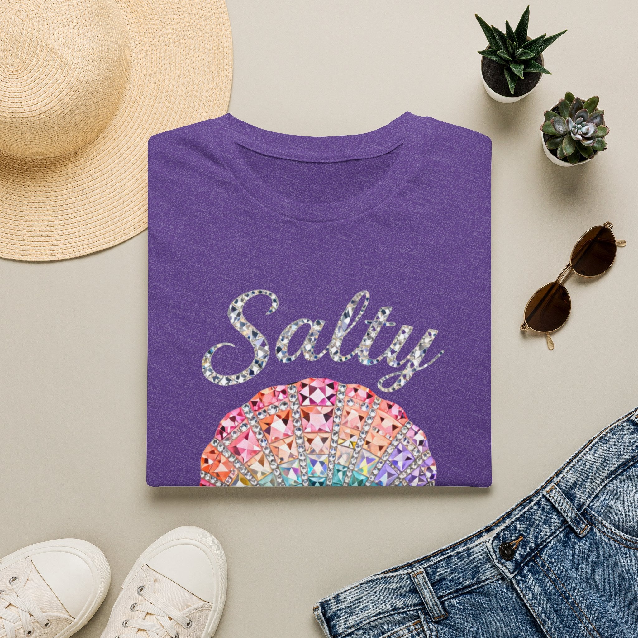 Salty Soul Jewel Tee - Gildan