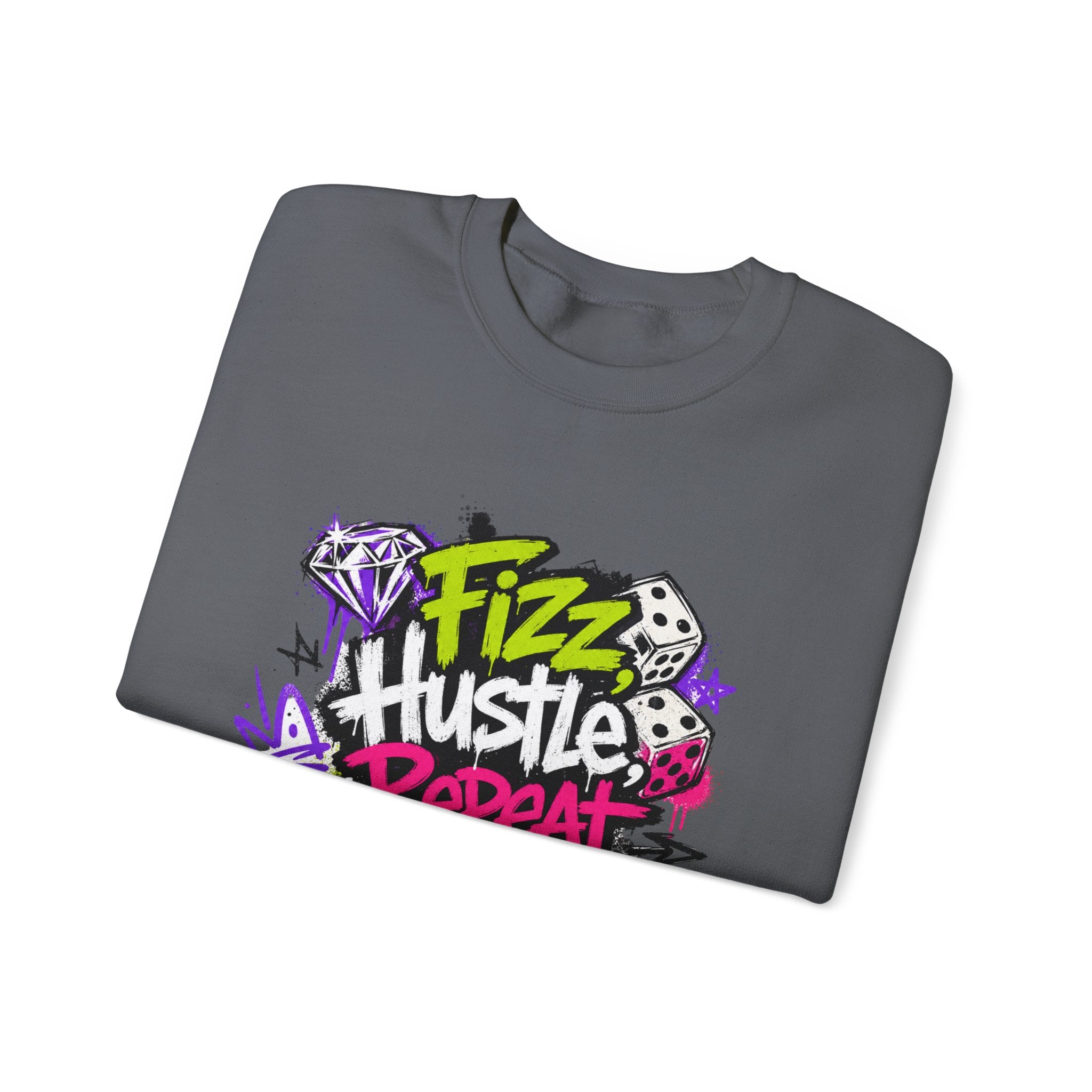 Fizz Hustle Repeat Sweatshirt - Gildan