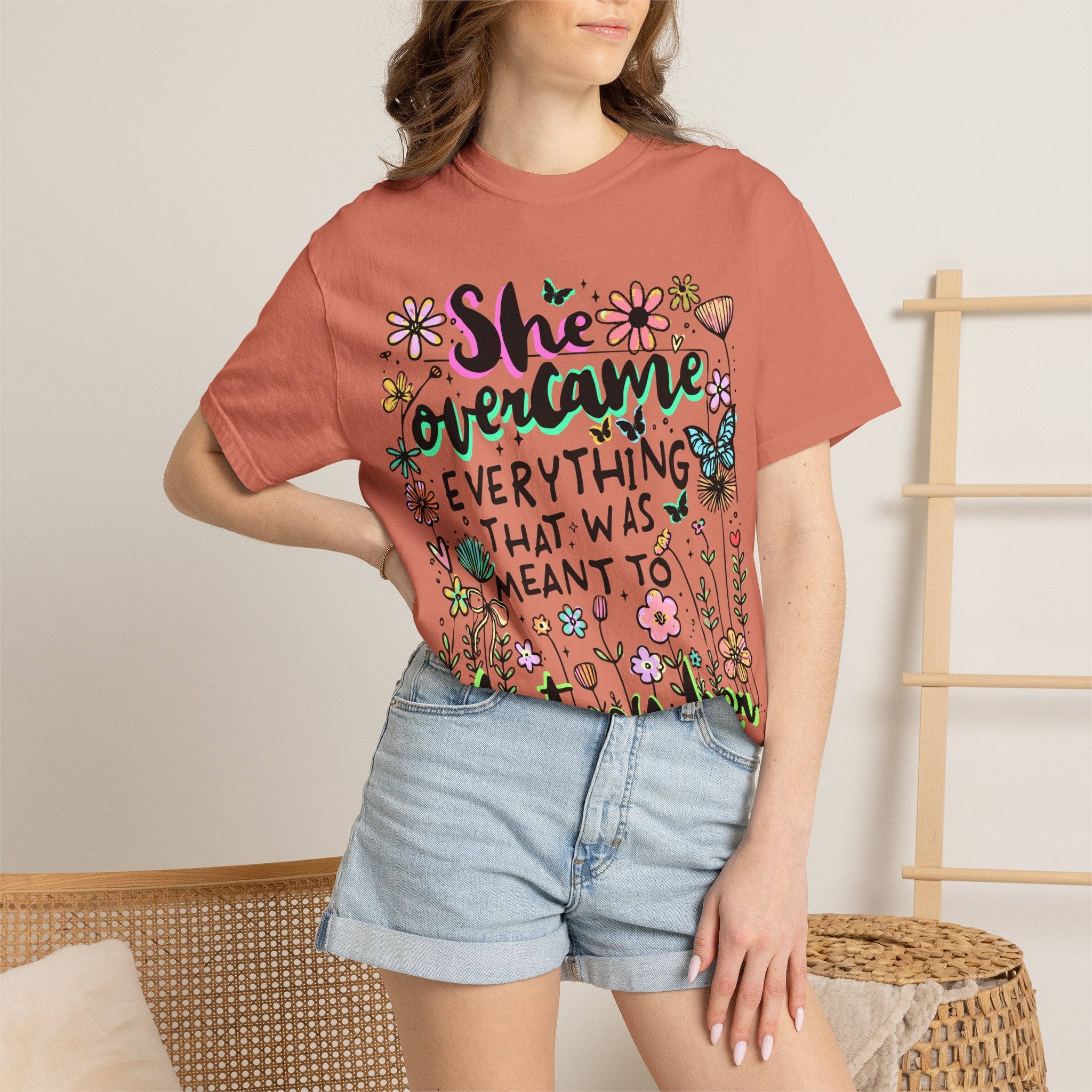 She Overcame Everything Tee - Comfort Colors