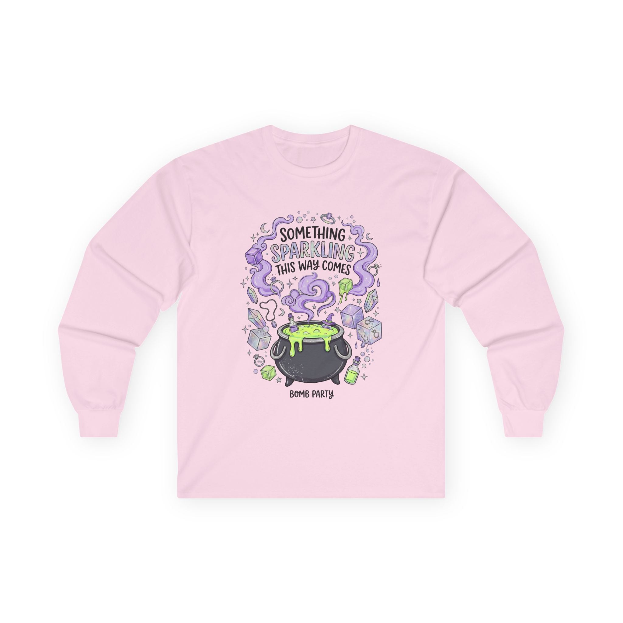 The Spooky Cauldron Long Sleeve Tee - Gildan