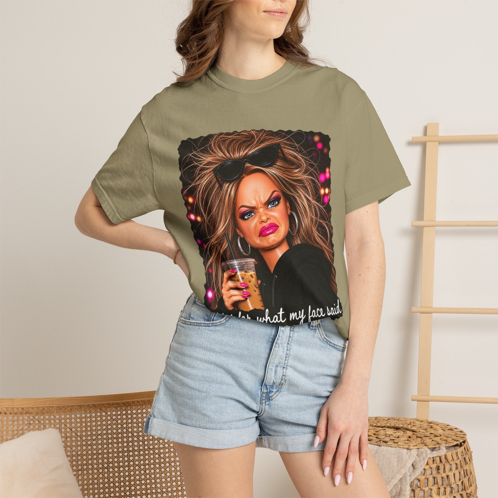 Sorry For What My Face Said Tee - Comfort Colors