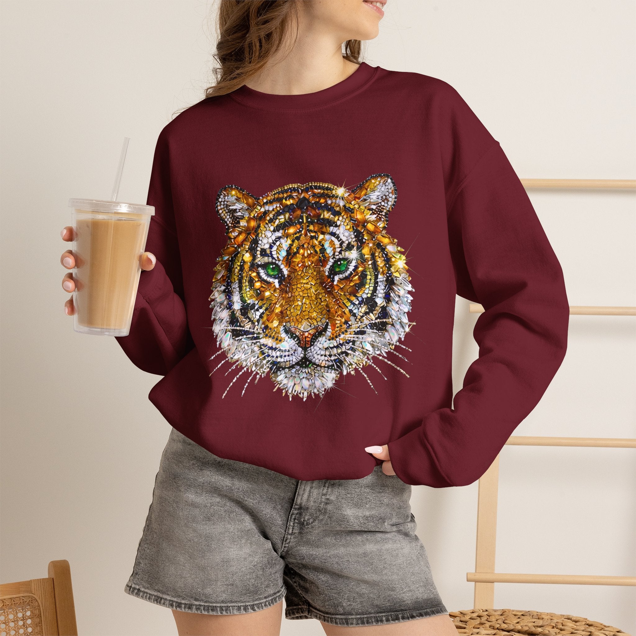 Jeweleed Tiger Sweatshirt