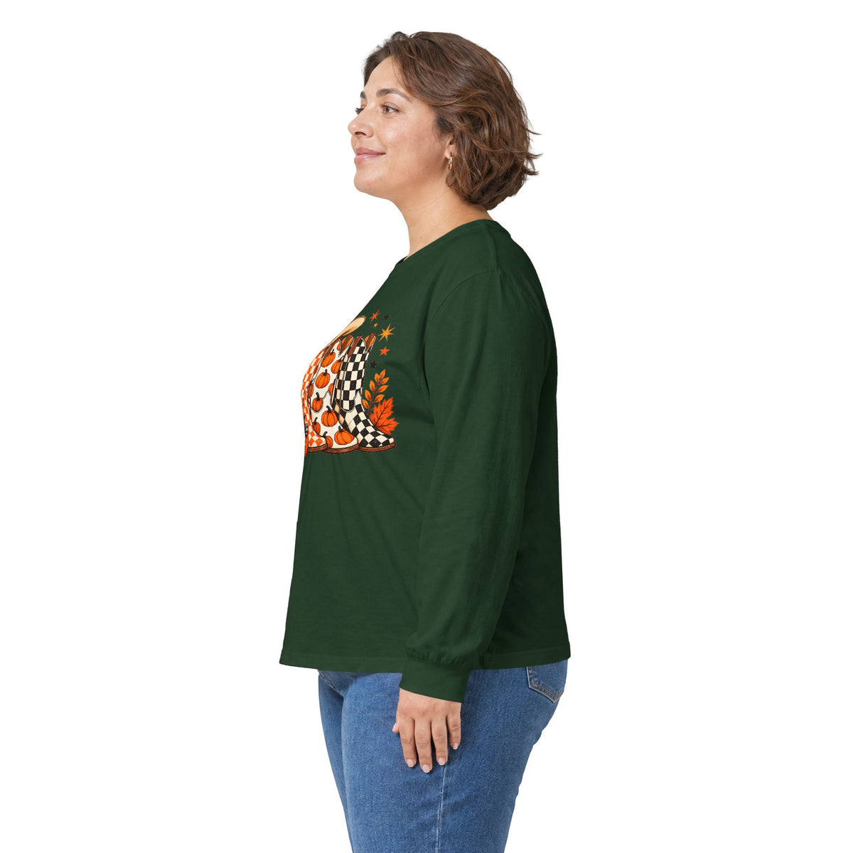 Halloween Boots Long Sleeve - Gildan