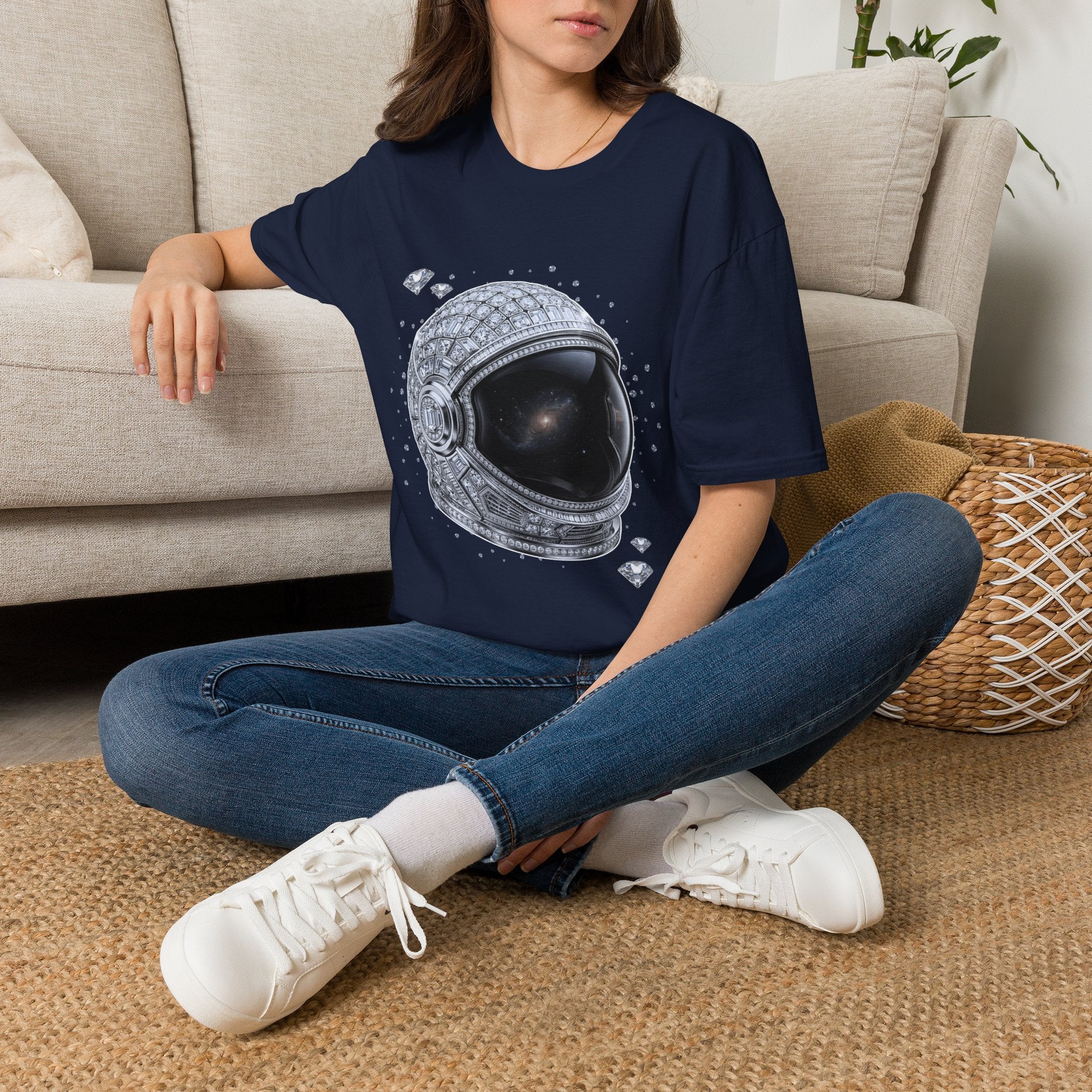 Sparkle Astronaut Tee - Gildan