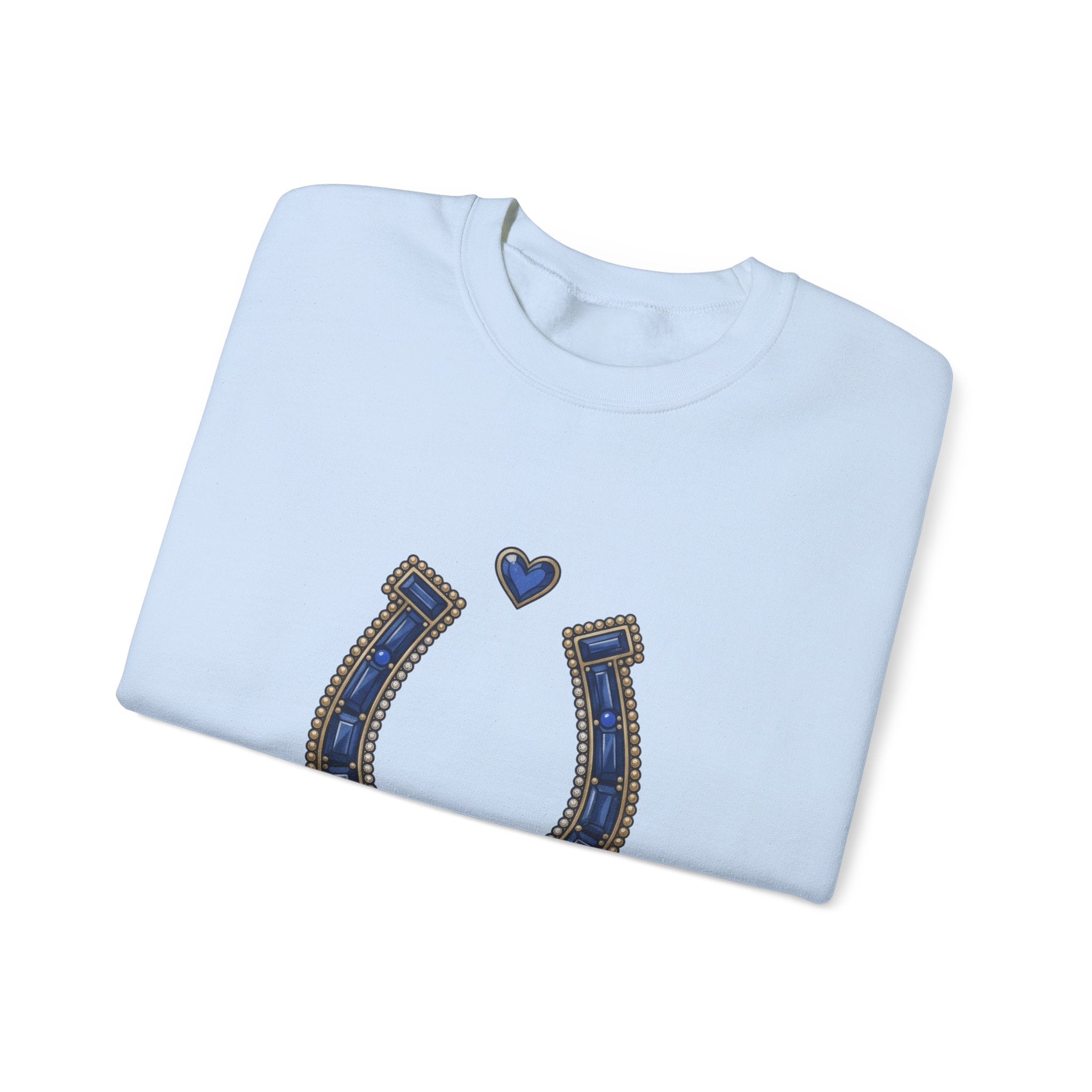 The Sapphire Horseshoe Sweatshirt - Gildan